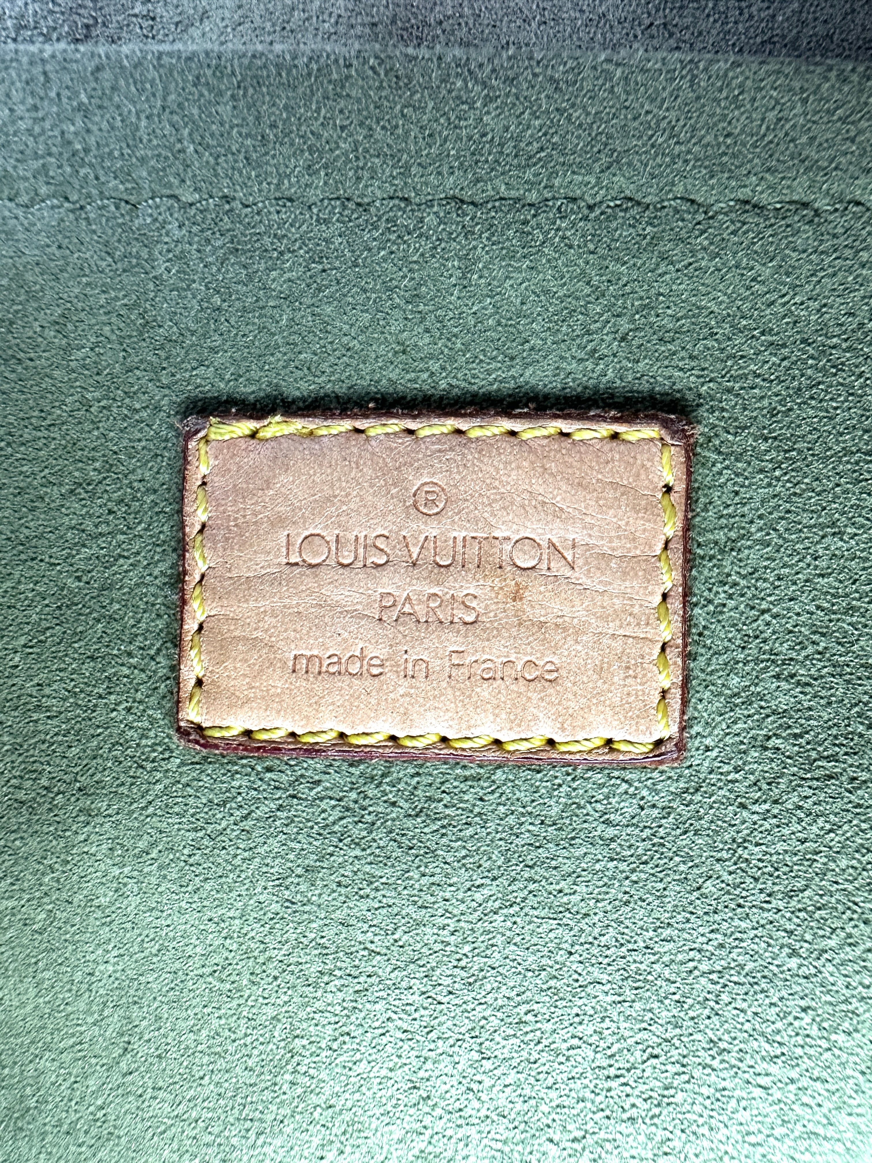 Louis Vuitton Boston Green Monogram Denim Handle Bag LV2431