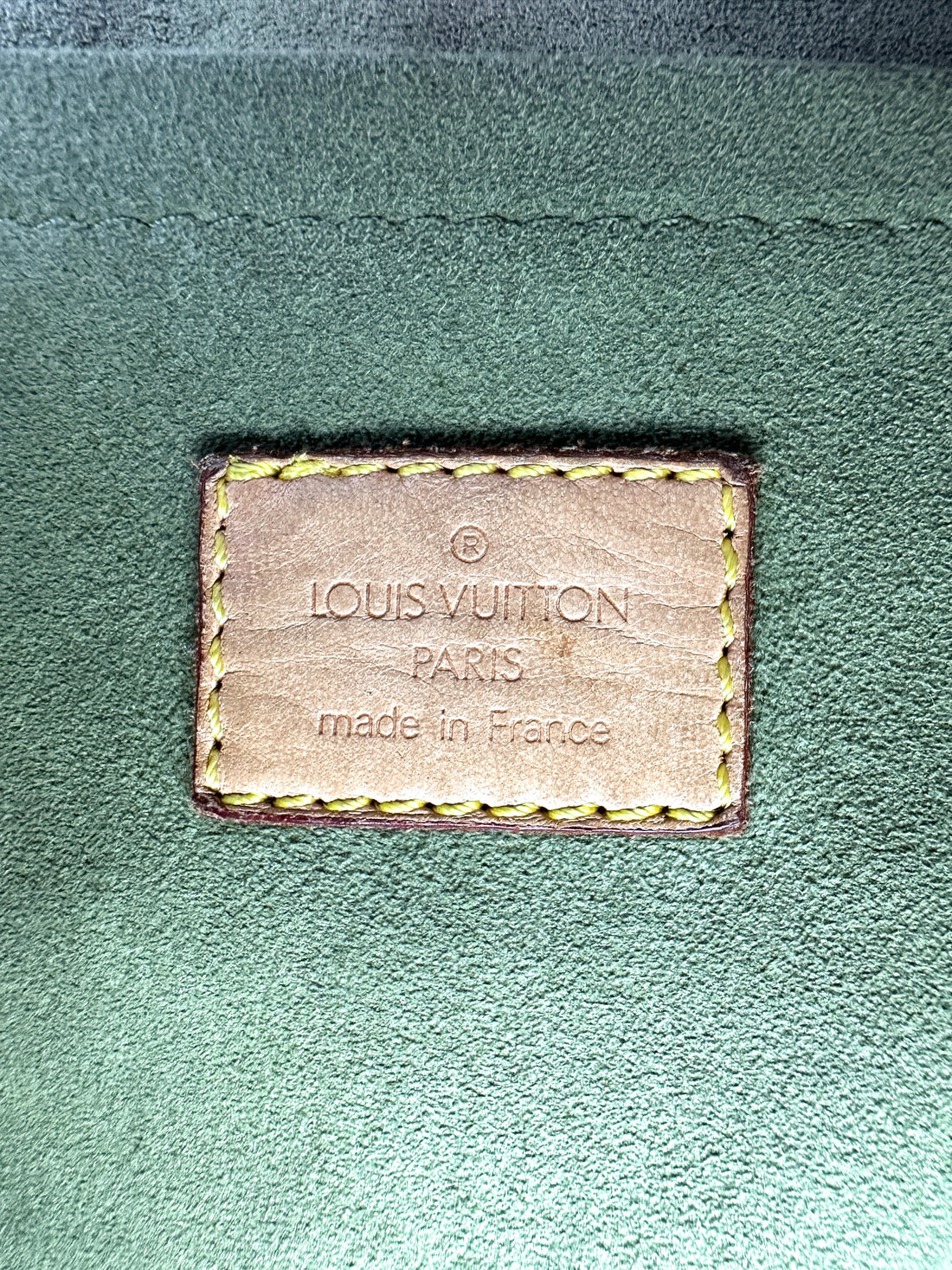 Louis Vuitton Boston Green Monogram Denim Handle Bag LV2431