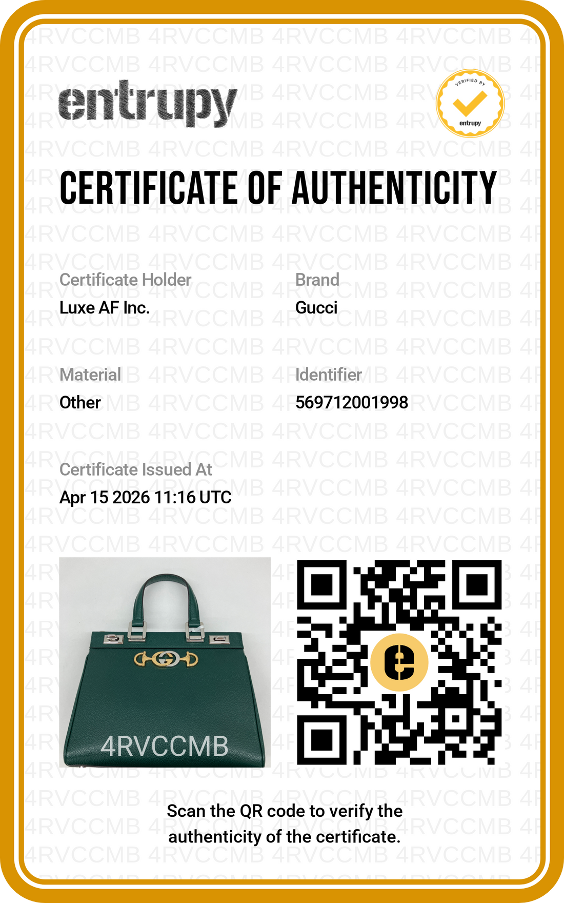 Gucci Zumi Green Leather Small Size Handle Bag GG847