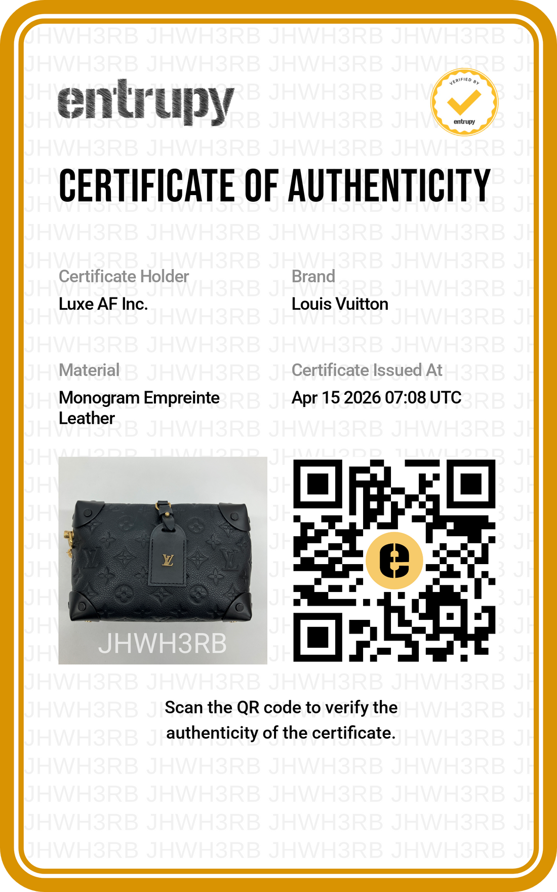 Louis Vuitton Petite Malle Souple Black Monogram Empreinte Handle Bag LV2430