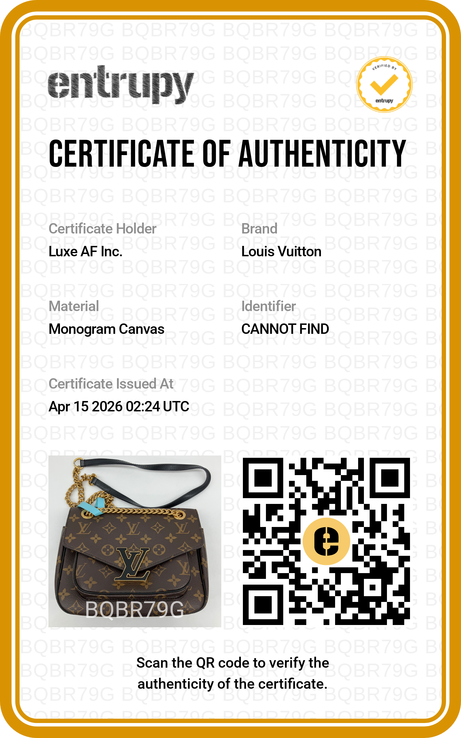 Louis Vuitton Passy Monogram Canvas Chain Bag LV2427