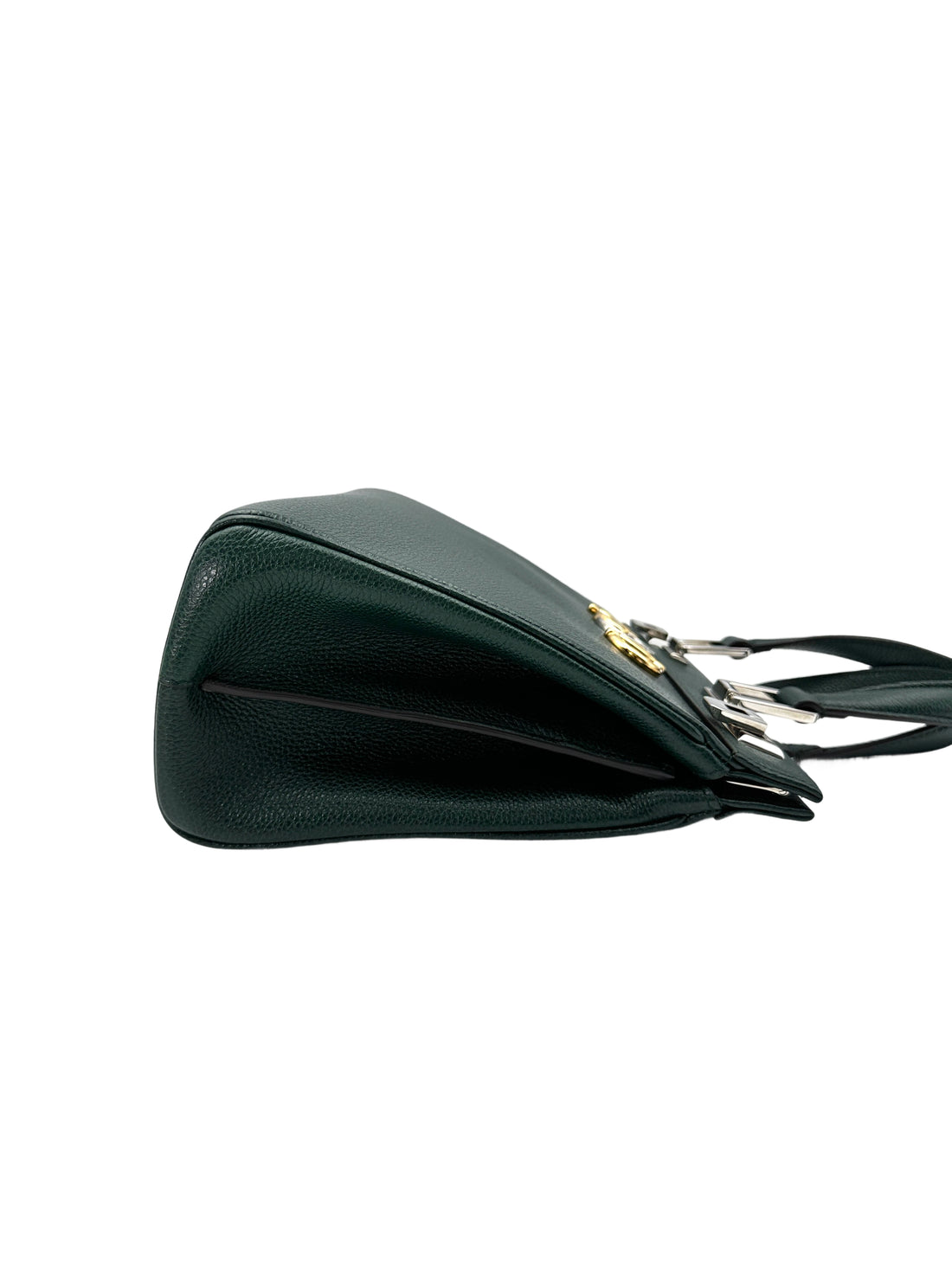 Gucci Zumi Green Leather Small Size Handle Bag GG847