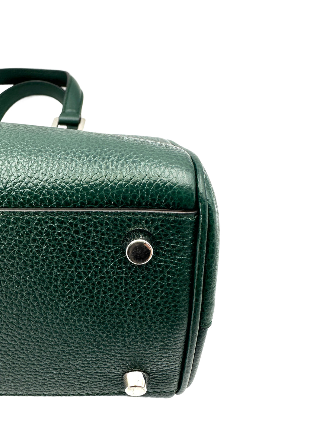 Gucci Zumi Green Leather Small Size Handle Bag GG847