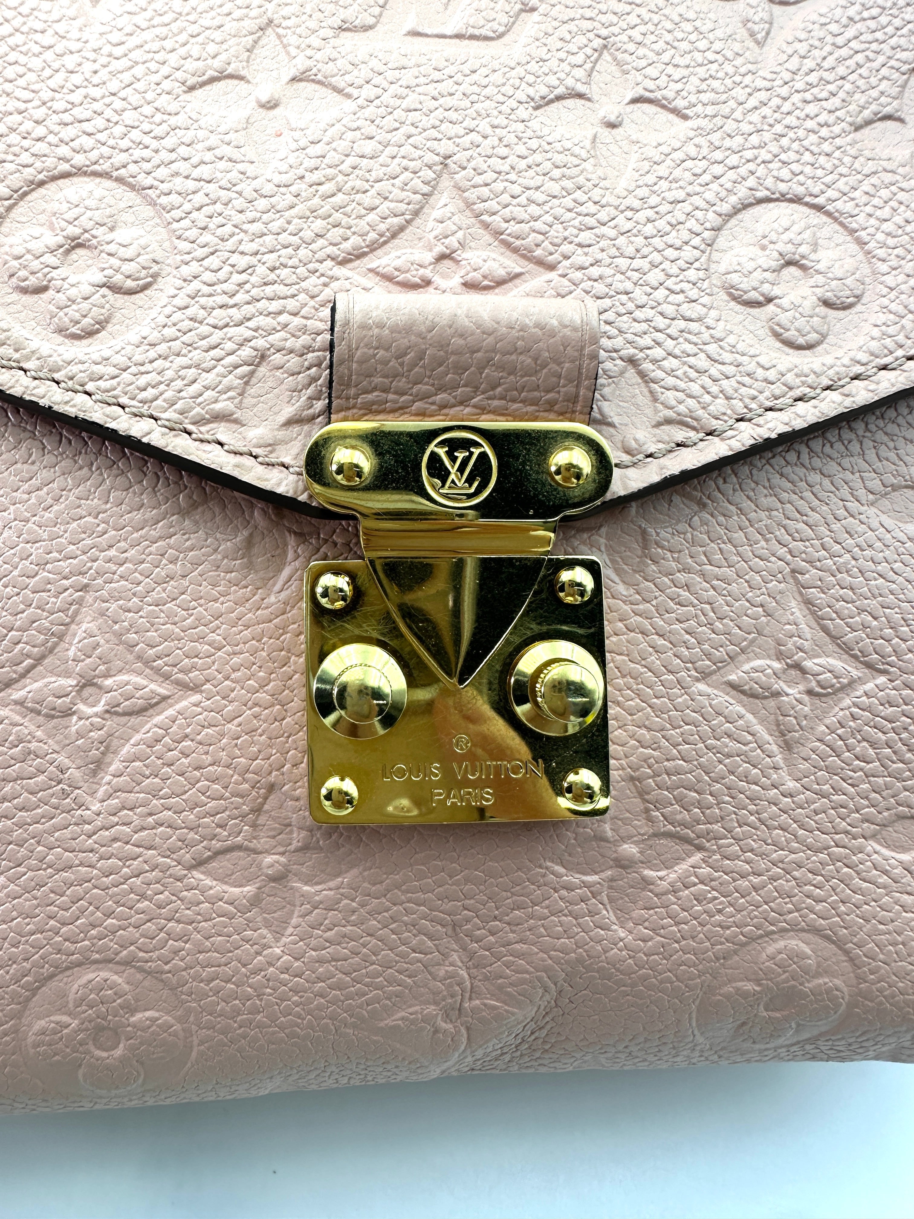 Louis Vuitton Pink Monogram Empreinte Canvas Pochette Metis LV2433