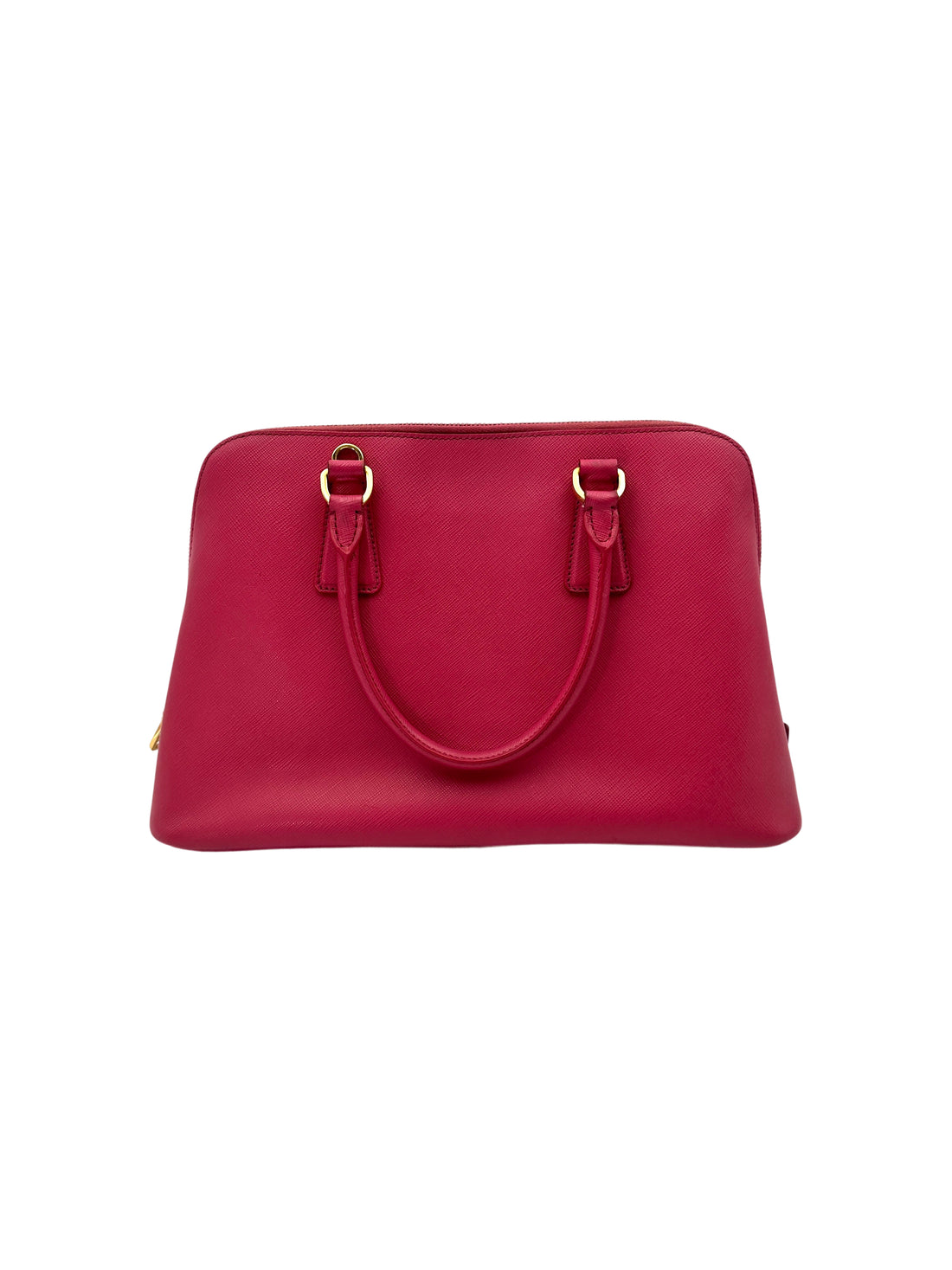 Prada Promenade Pink Saffiano Lux Leather Medium Size Handle Bag PR264