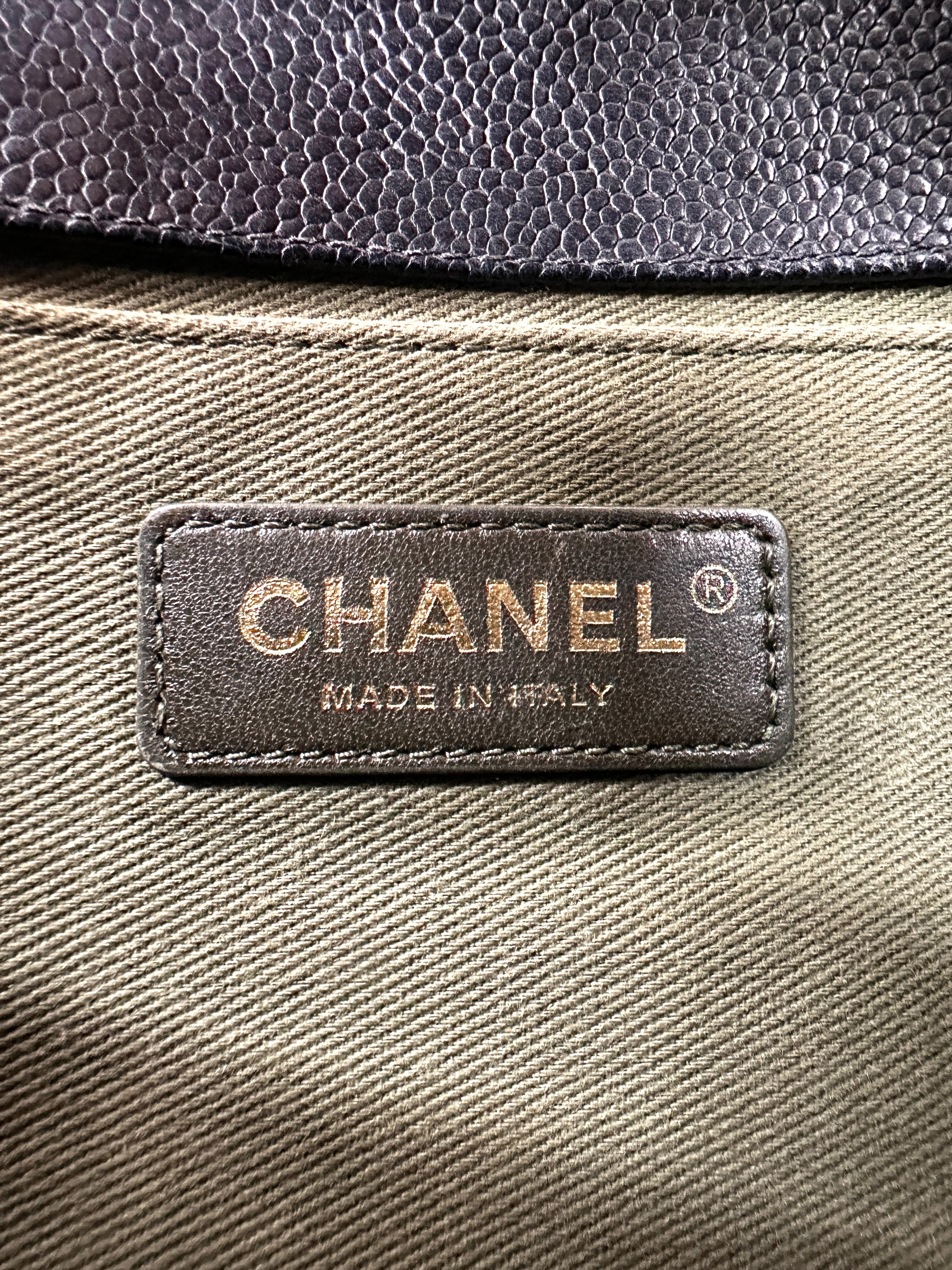 Chanel LeBoy Black Quilted Leather Medium Size Flap Bag With Gold Buckle(23***25) IRIS166