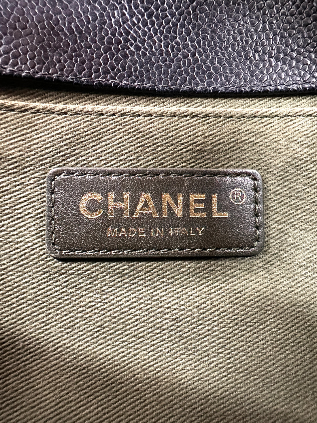 Chanel LeBoy Black Quilted Leather Medium Size Flap Bag With Gold Buckle(23***25) IRIS166