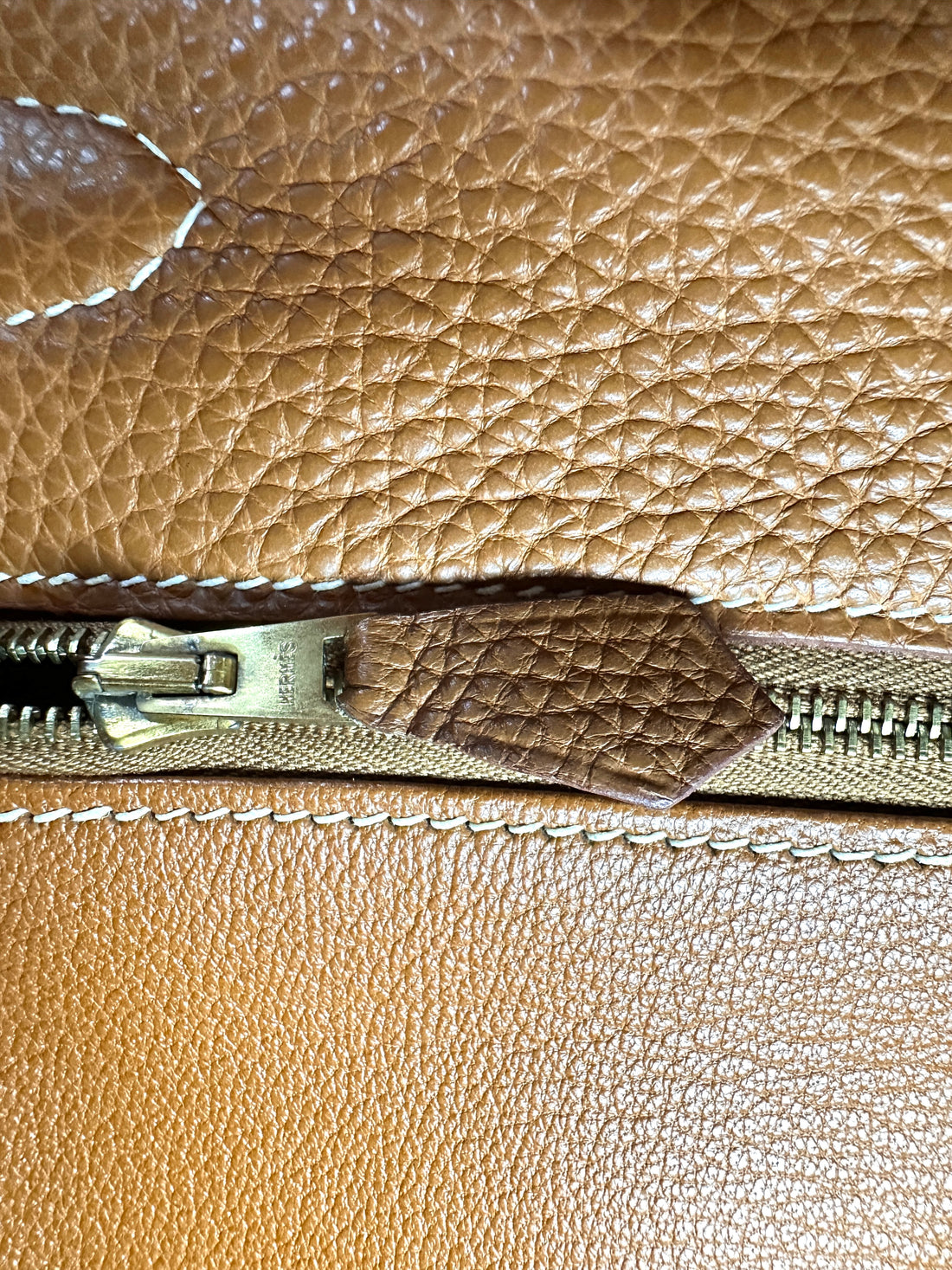Hermes Kelly 32 Orange Leather Handle Bag With Gold Hardware HR96