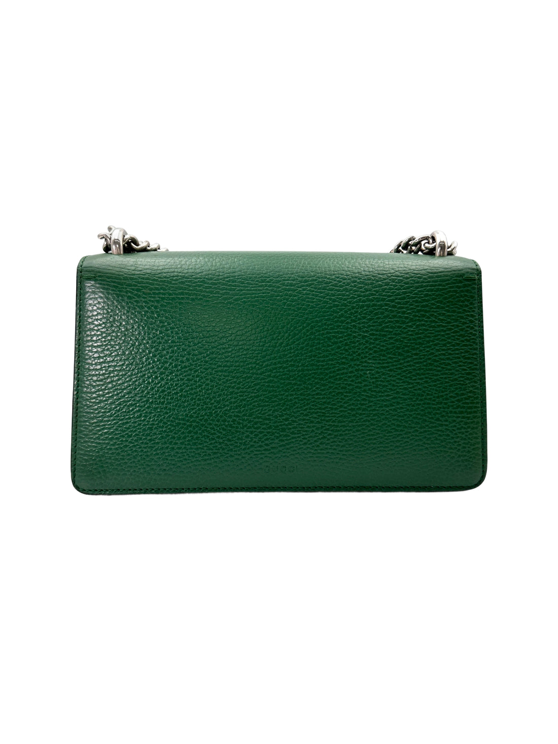 Gucci Dionysus Green Leather Medium Size Shoulder Bag With Blue Enamel GG848