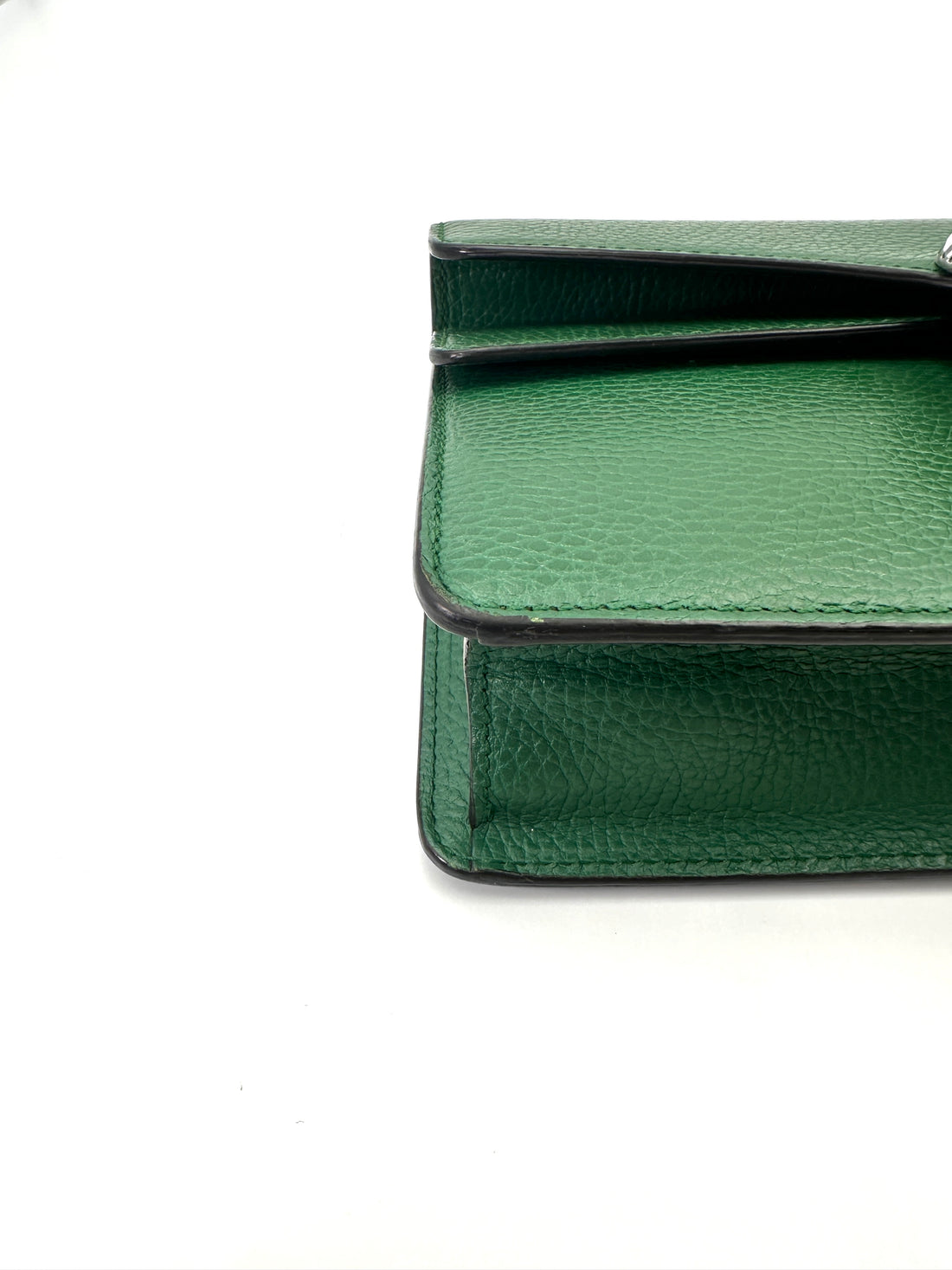 Gucci Dionysus Green Leather Medium Size Shoulder Bag With Blue Enamel GG848