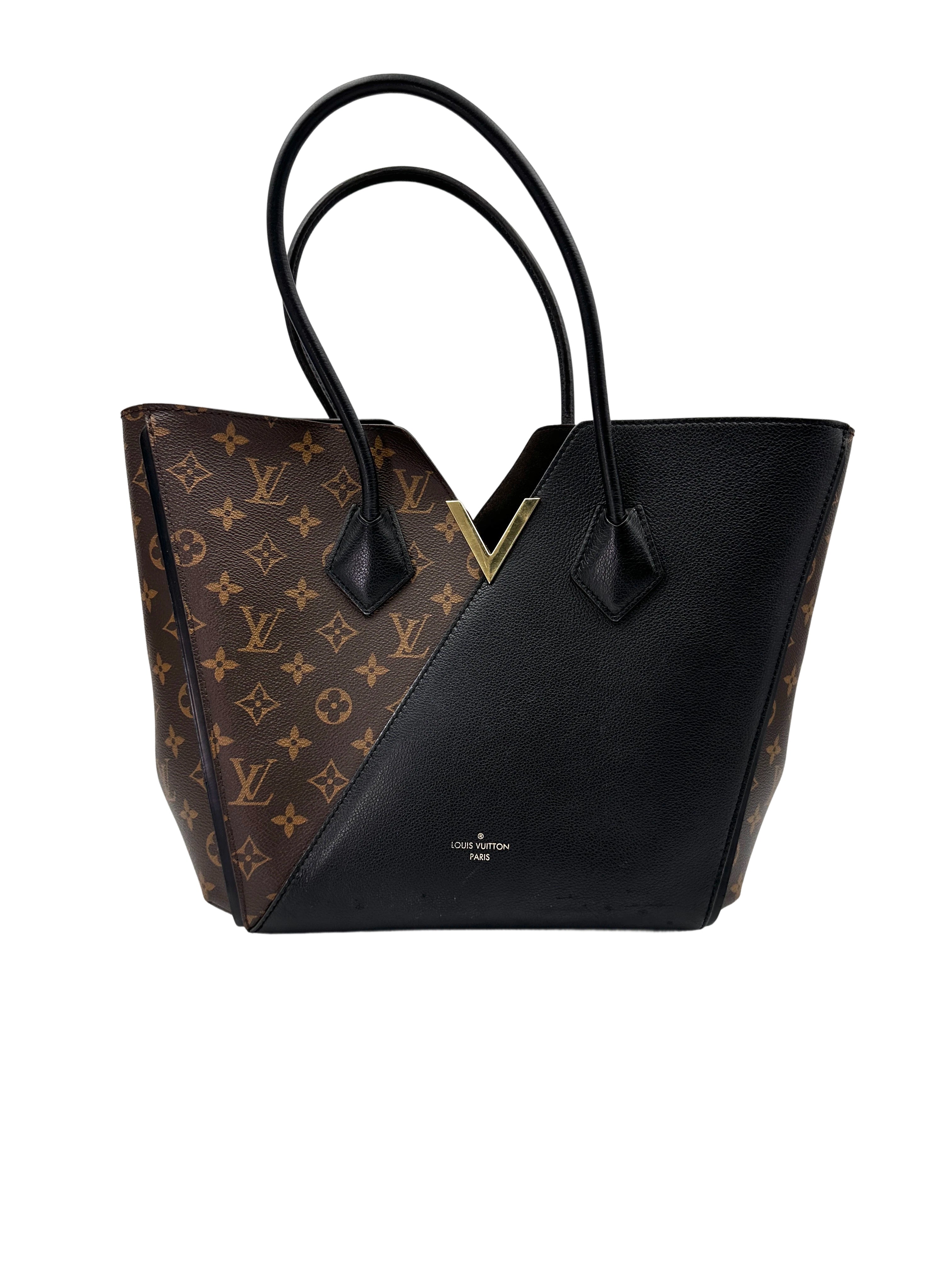 Louis Vuitton Kimono Monogram Canvas & Black Leather Tote Bag LV2435