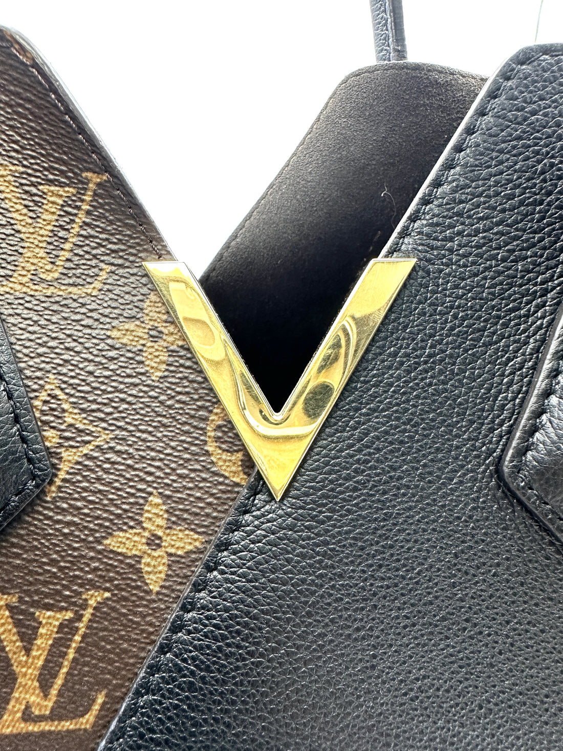 Louis Vuitton Kimono Monogram Canvas & Black Leather Tote Bag LV2435