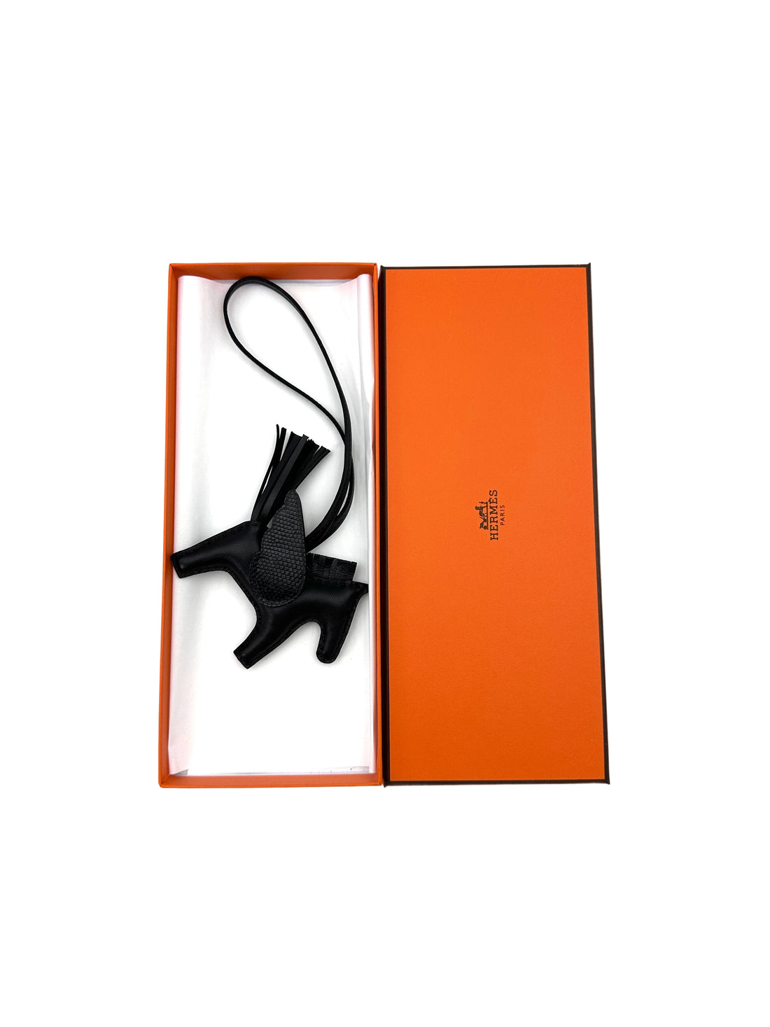 Hermes Rodeo Pegase Black Bag Charm HRA260422