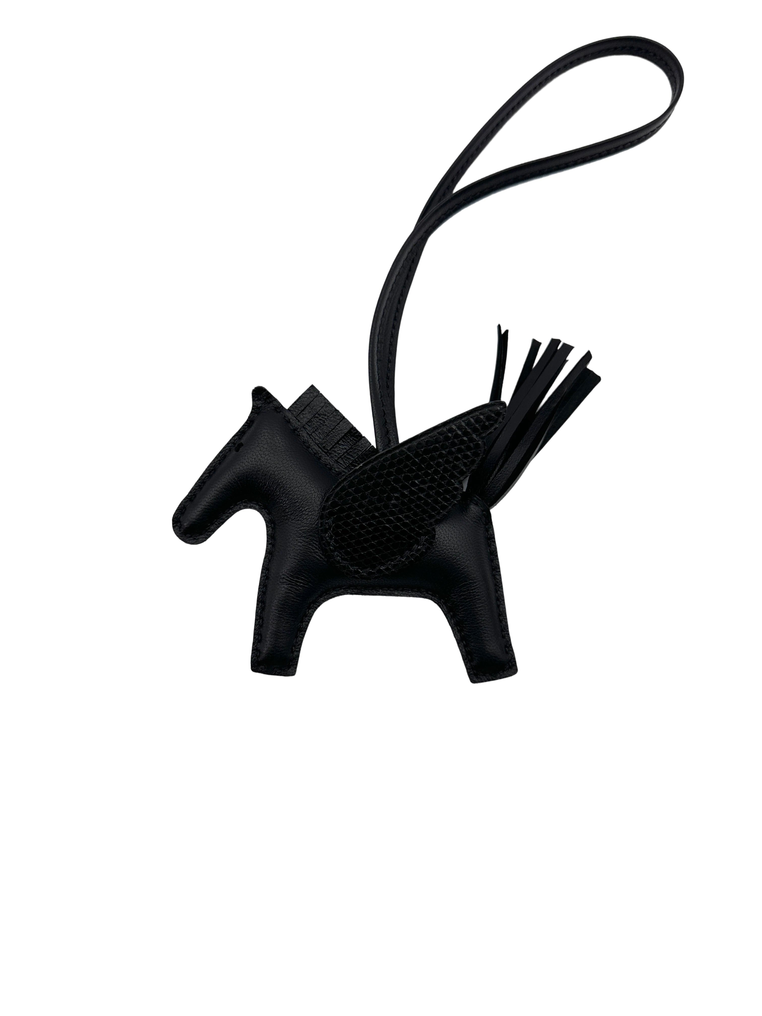 Hermes Rodeo Pegase Black Bag Charm HRA260416