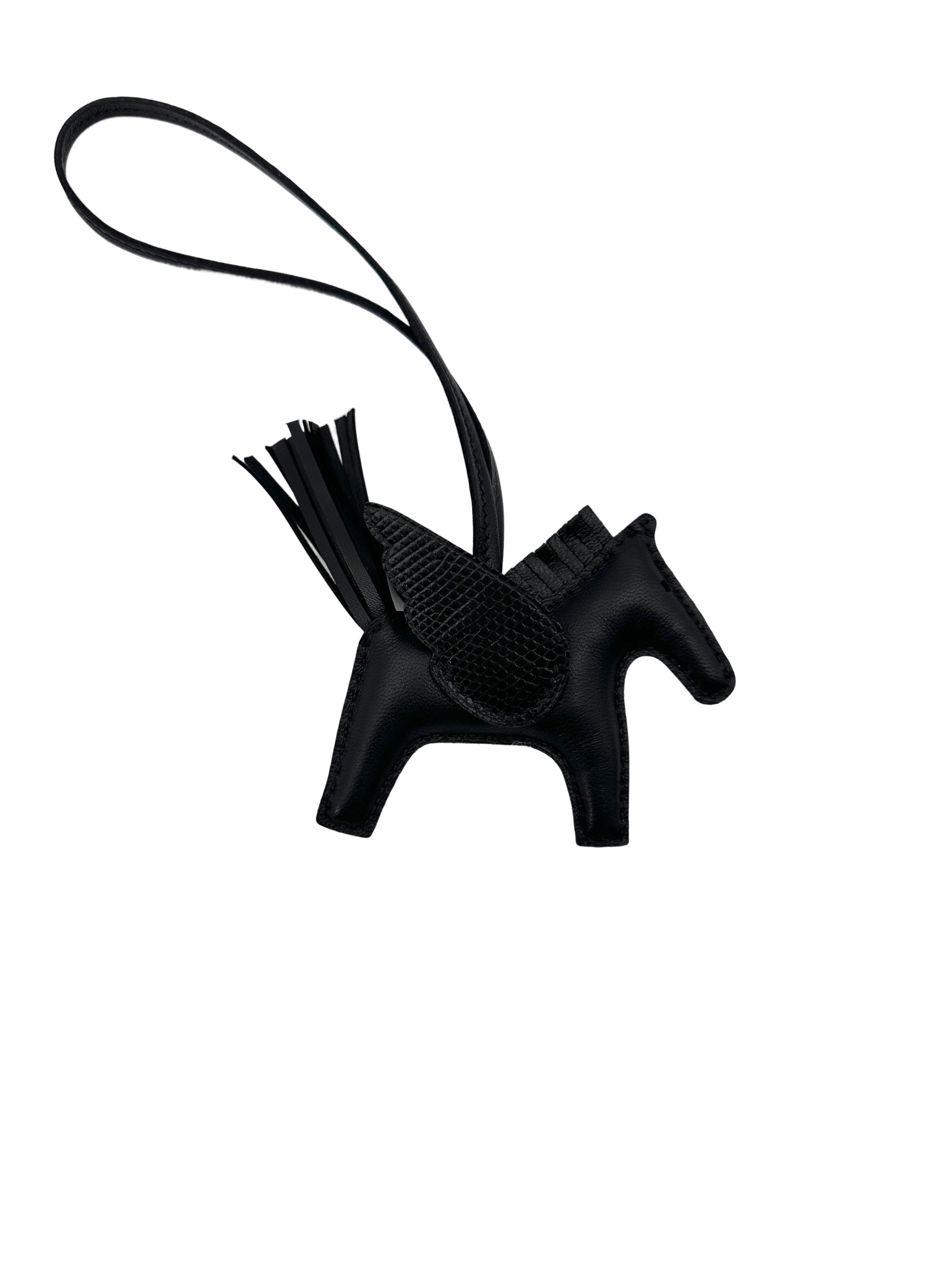 Hermes Rodeo Pegase Black Bag Charm HRA260422