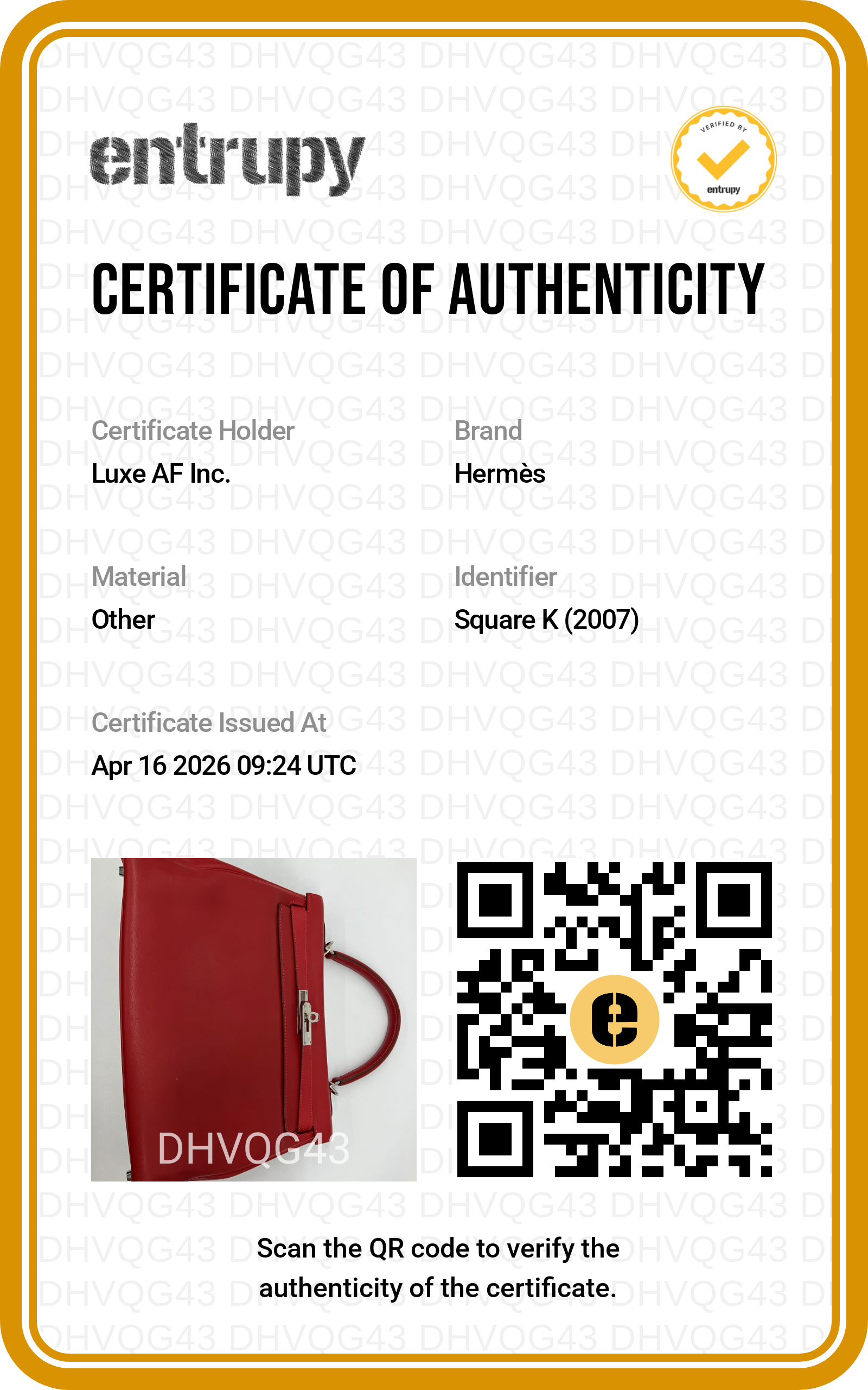 Hermes Kelly 32 Red Leather Handle Bag With Silver Hardware HR97
