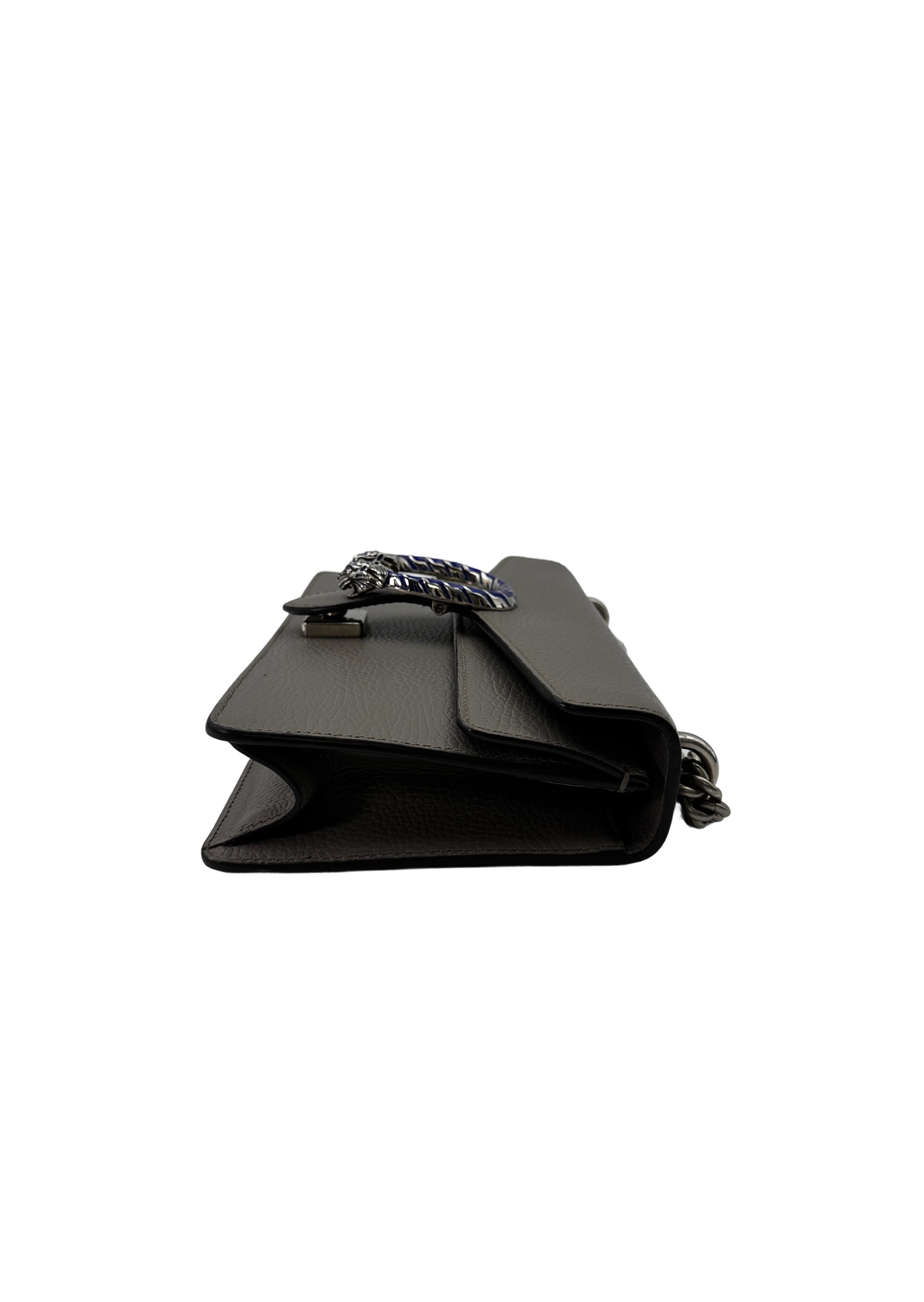 Gucci Dionysus Grey Textured Leather Shoulder Bag GG849