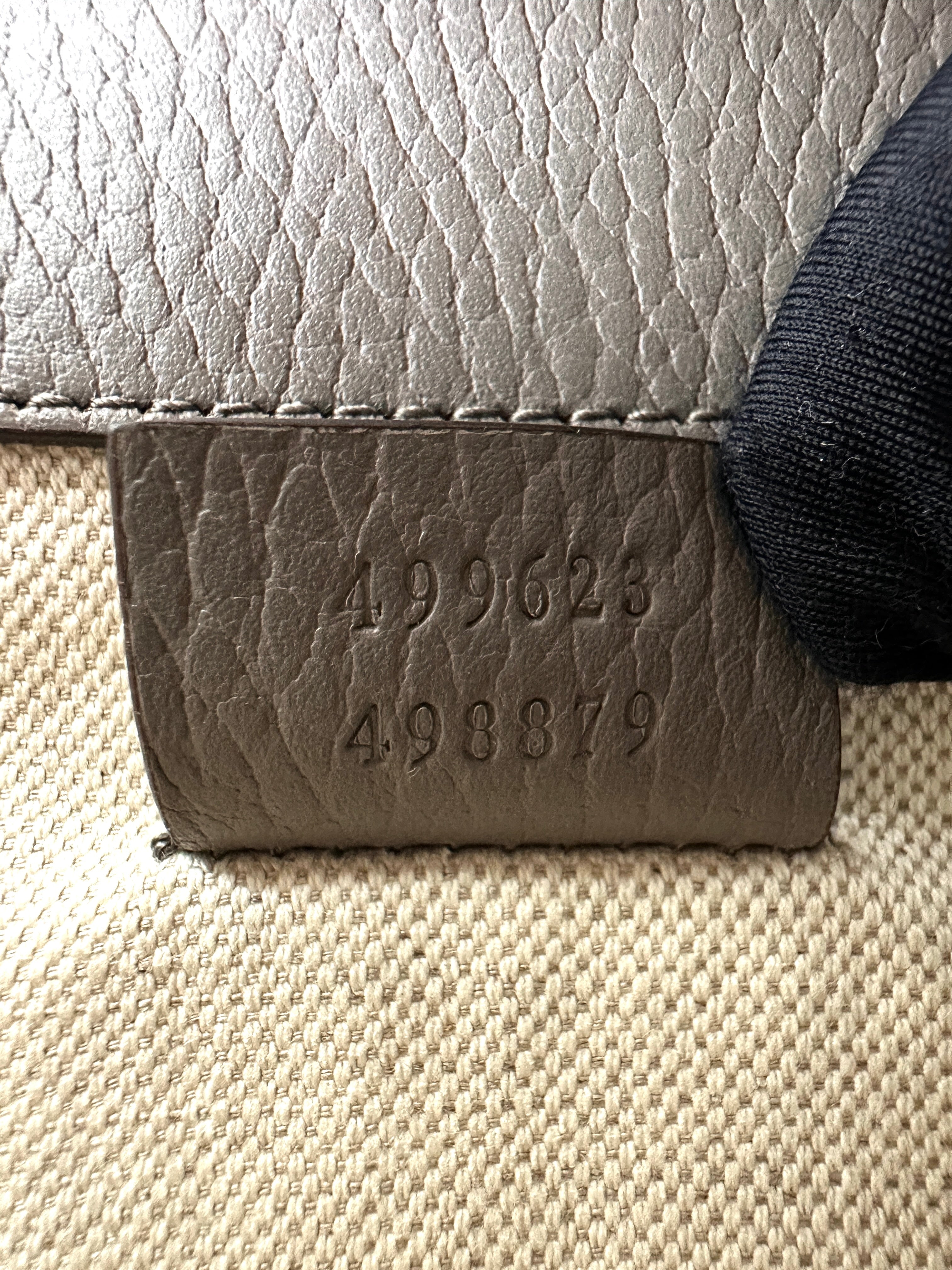 Gucci Dionysus Grey Textured Leather Shoulder Bag GG849