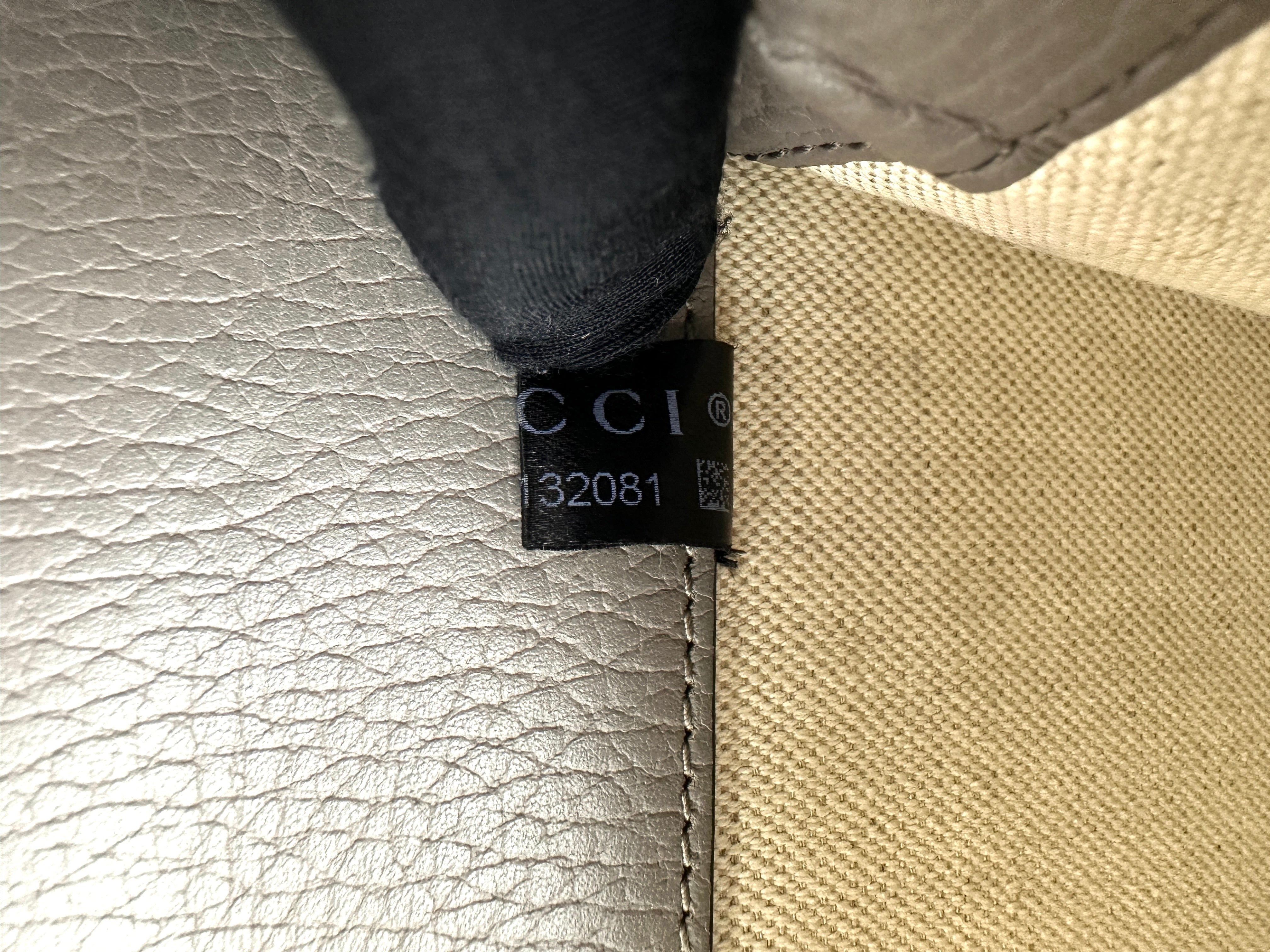 Gucci Dionysus Grey Textured Leather Shoulder Bag GG849