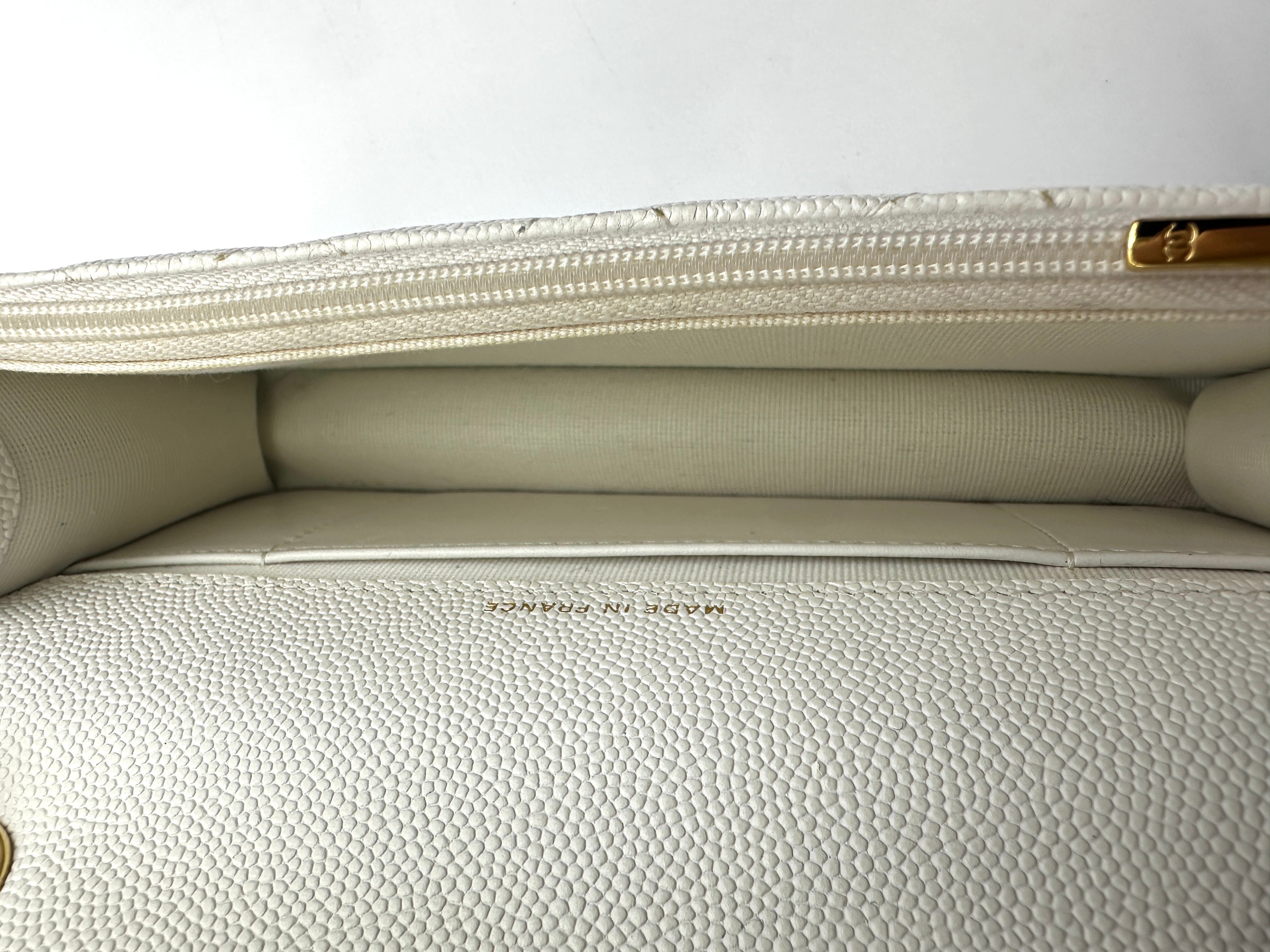 Chanel Casino White Quilted Calfskin Wallet On Chain(L3***PJ) CC1789