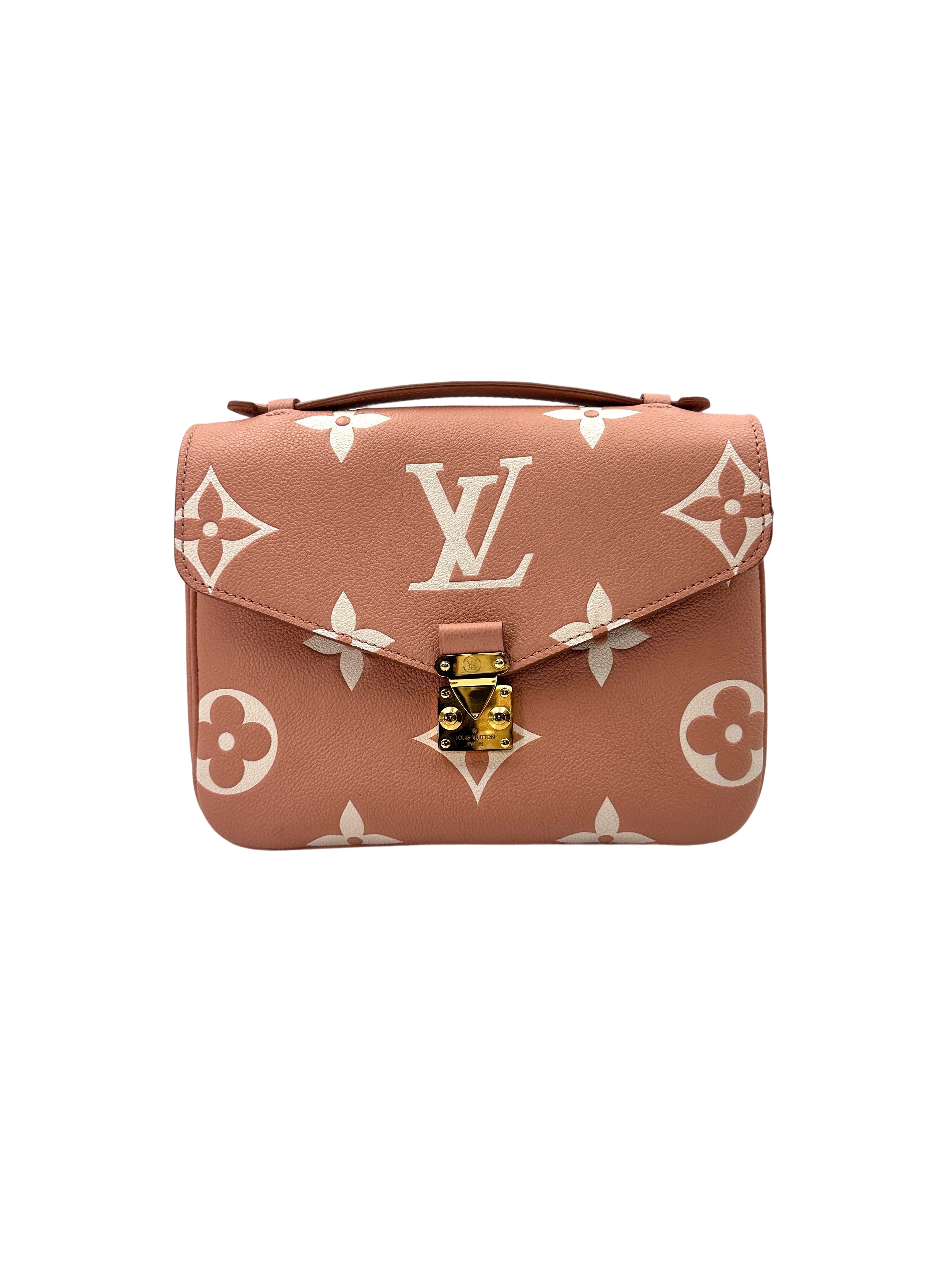 Louis Vuitton Pink/White Monogram Giant Pochette Metis IRIS170