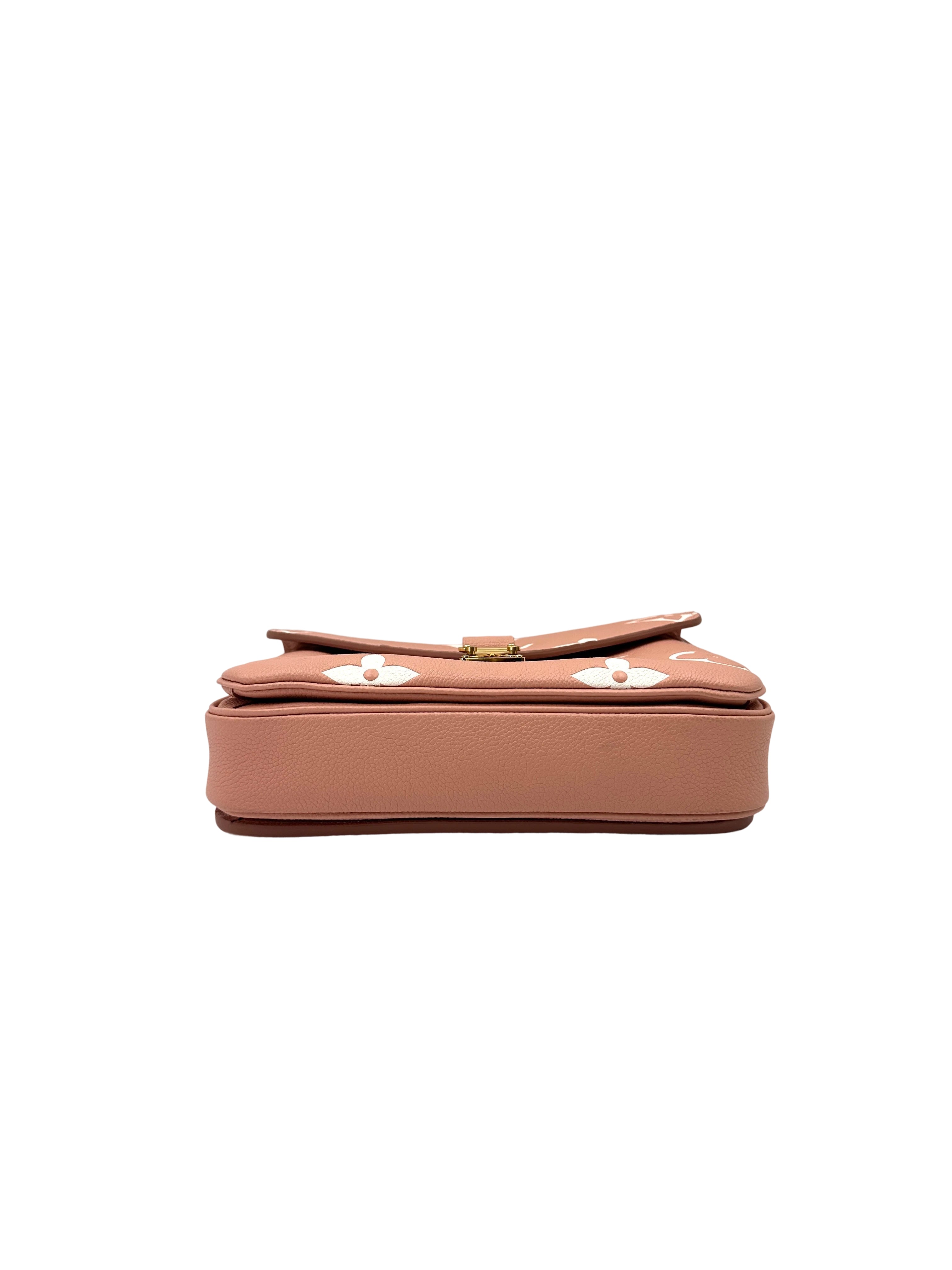 Louis Vuitton Pink/White Monogram Giant Pochette Metis IRIS170