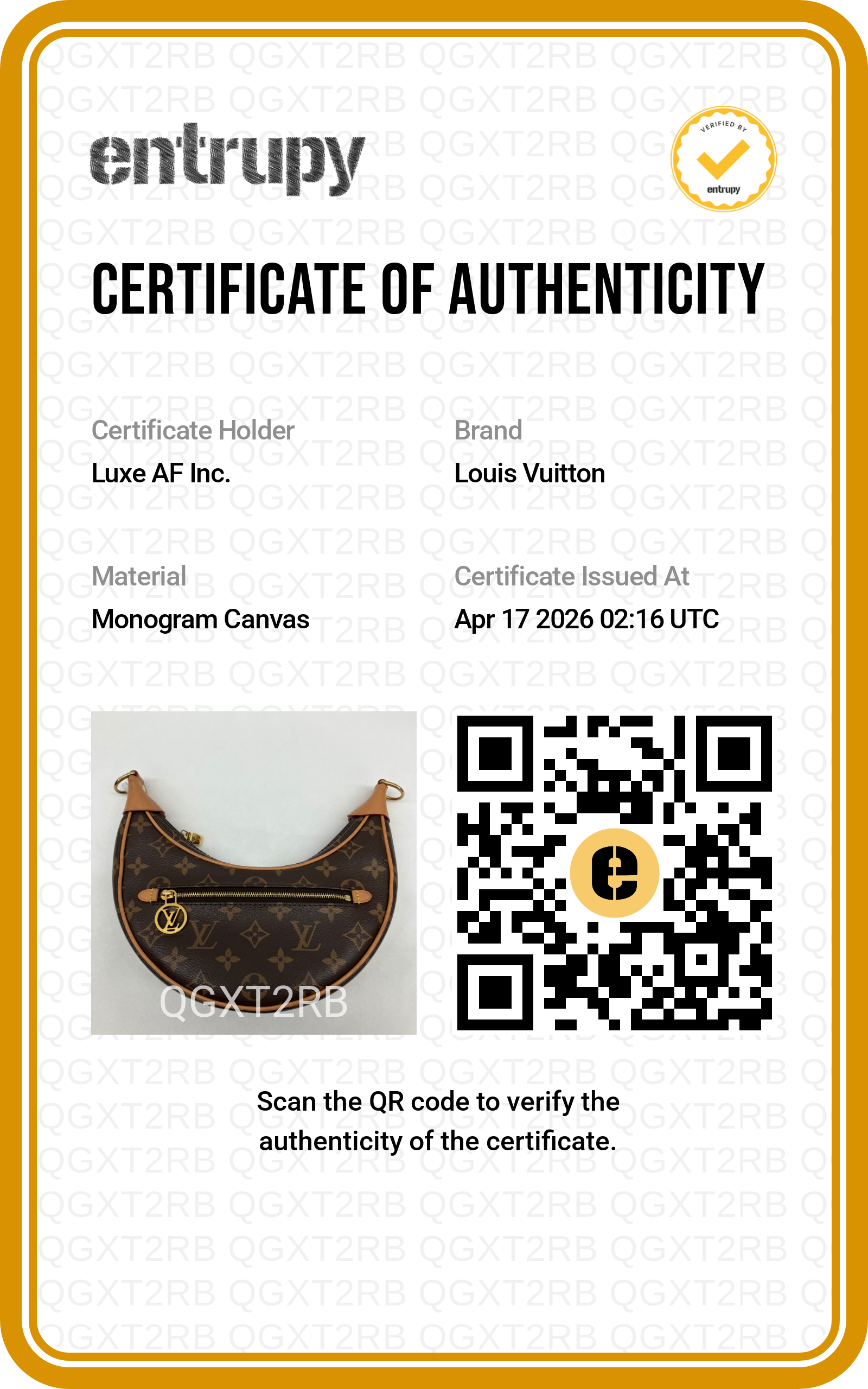Louis Vuitton Loop Monogram Canvas Shoulder Bag LV2436
