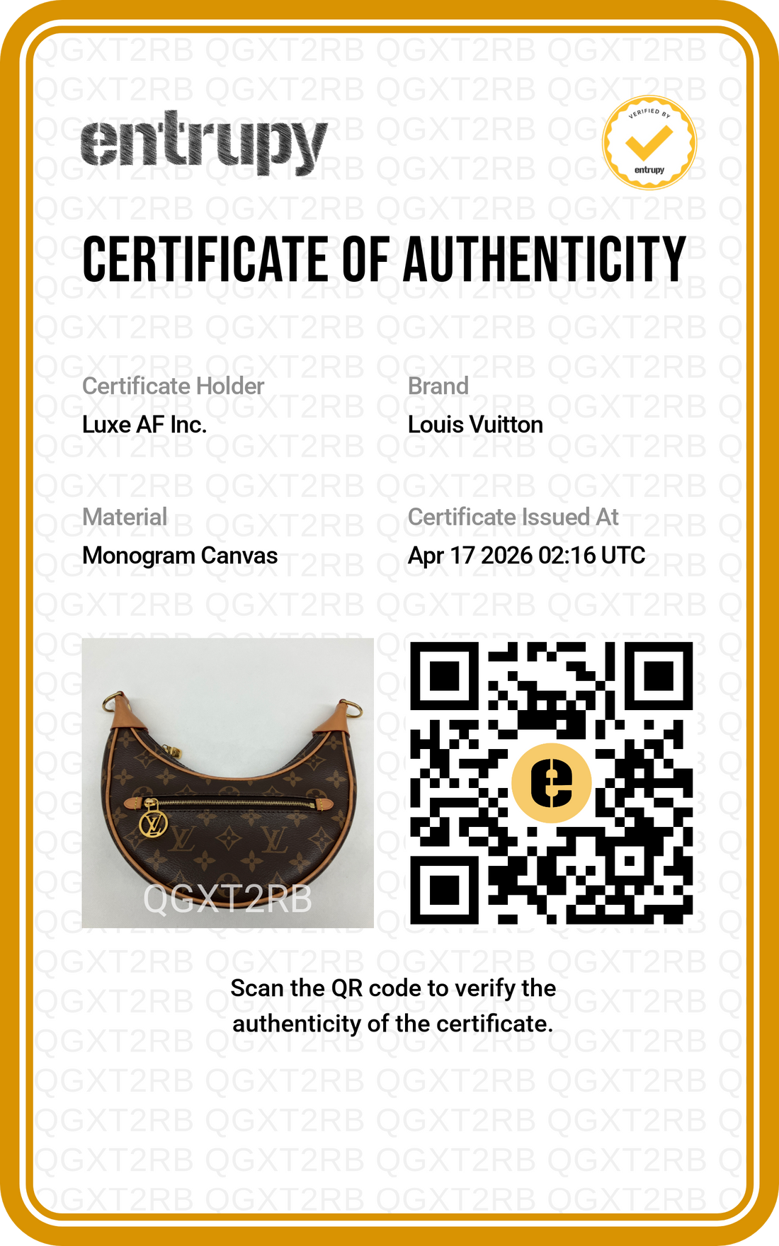 Louis Vuitton Loop Monogram Canvas Shoulder Bag LV2436