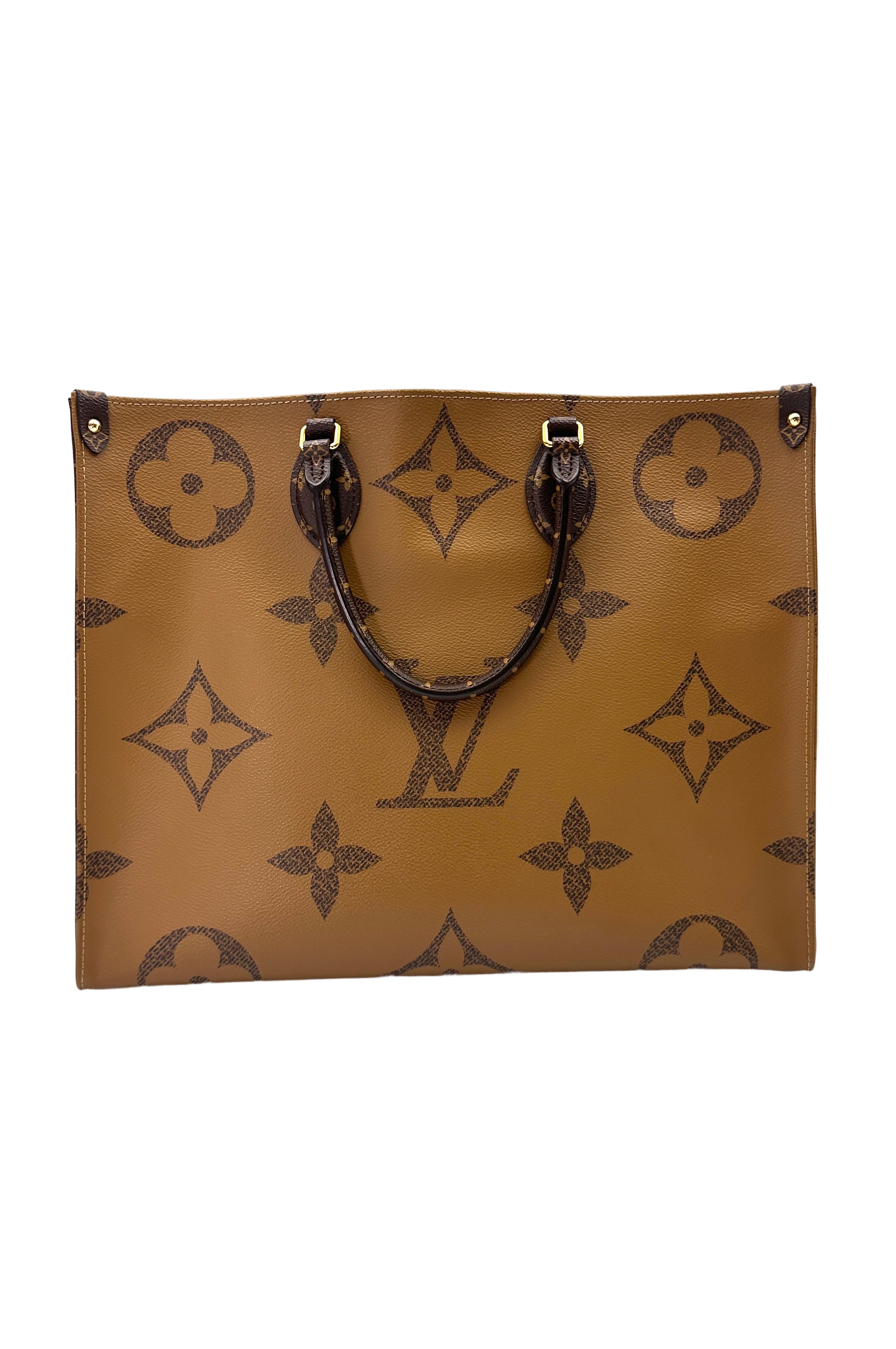 Louis Vuitton OnTheGo GM Brown Monogram Canvas Tote Handle Bag LV2441