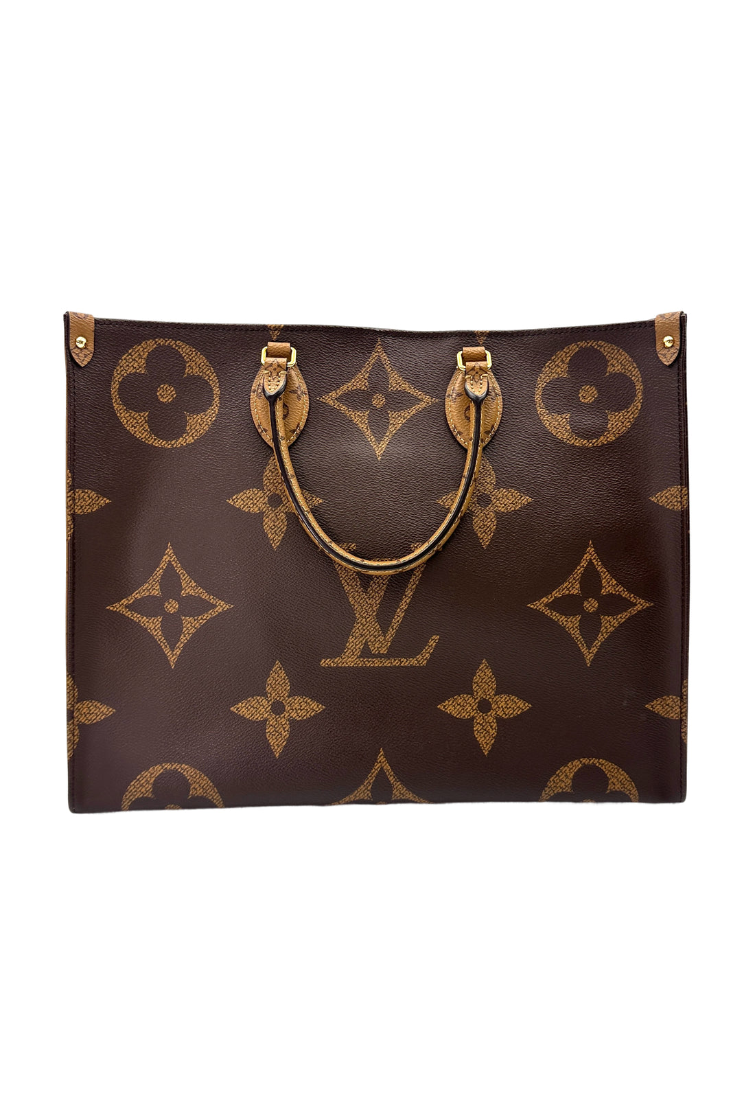 Louis Vuitton OnTheGo GM Brown Monogram Canvas Tote Handle Bag LV2441