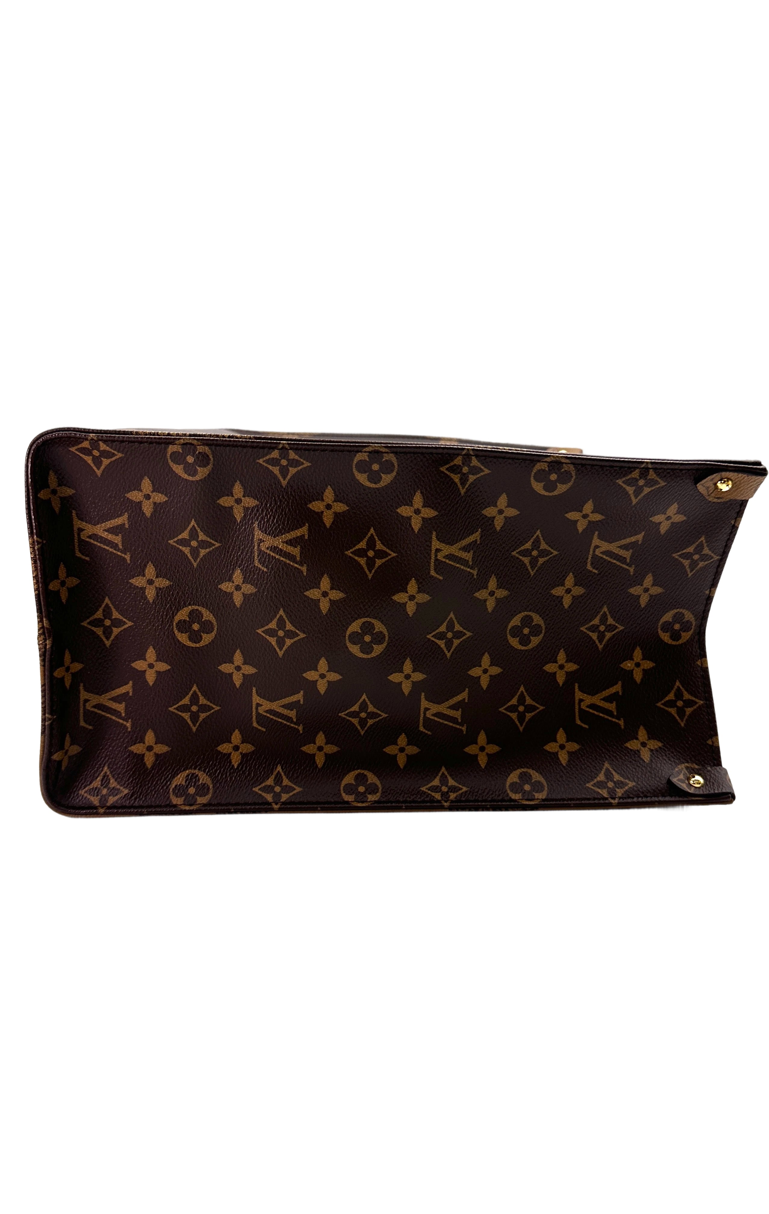Louis Vuitton OnTheGo GM Brown Monogram Canvas Tote Handle Bag LV2441