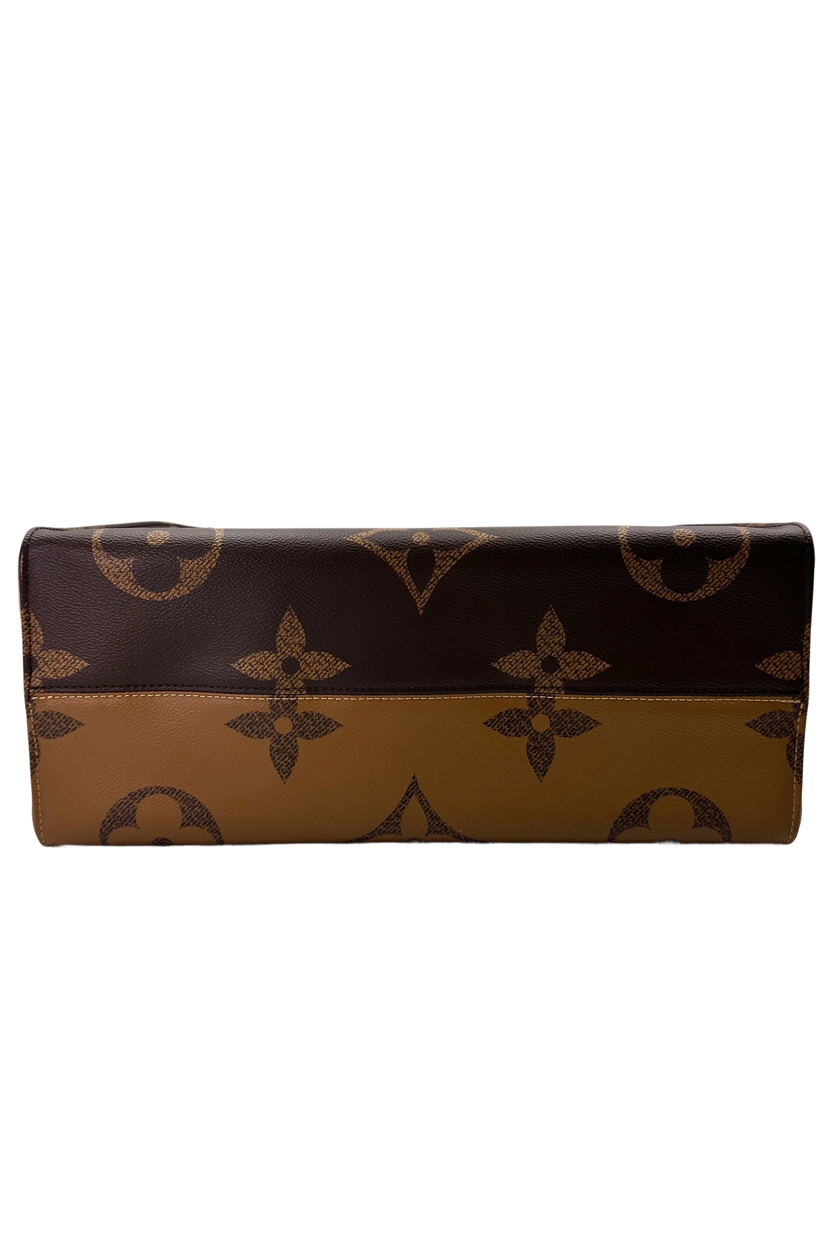 Louis Vuitton OnTheGo GM Brown Monogram Canvas Tote Handle Bag LV2441