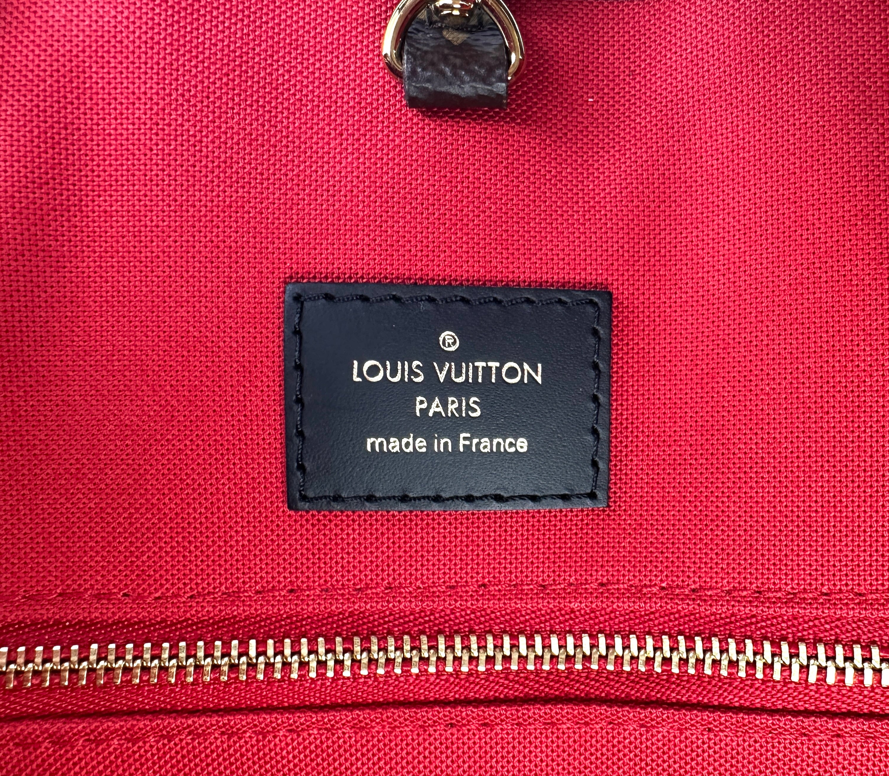 Louis Vuitton OnTheGo GM Brown Monogram Canvas Tote Handle Bag LV2441