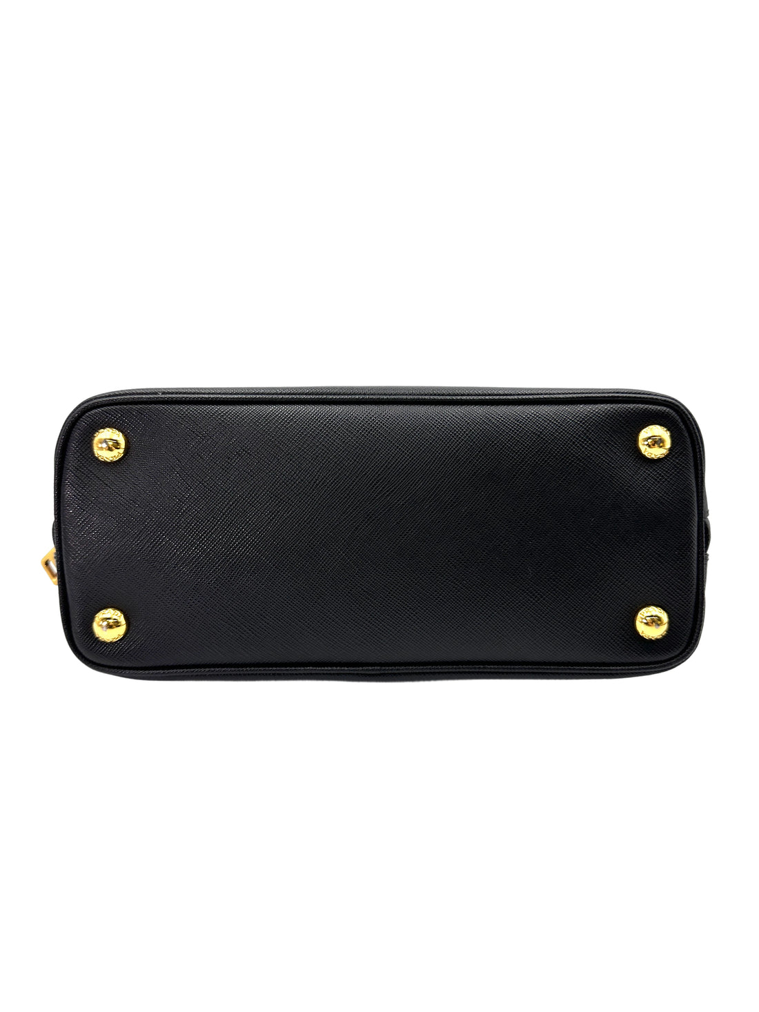 Prada Promenade Black Saffiano Lux Leather Handle Bag PR266