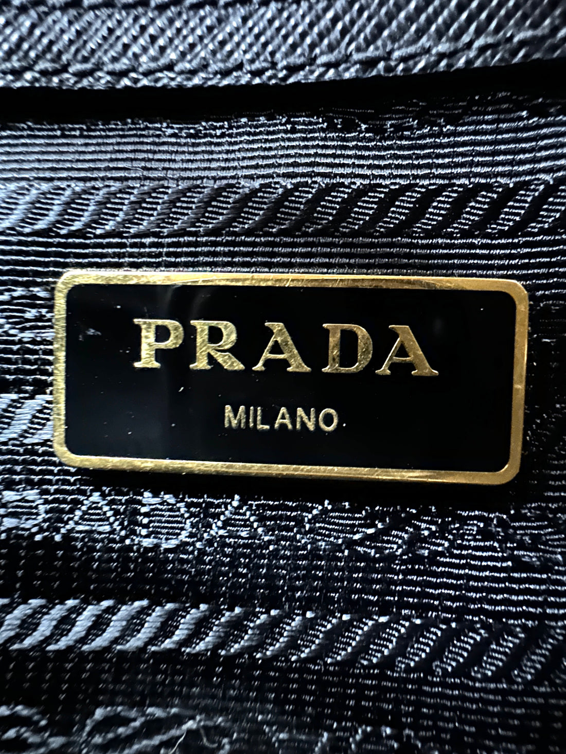 Prada Promenade Black Saffiano Lux Leather Handle Bag PR266