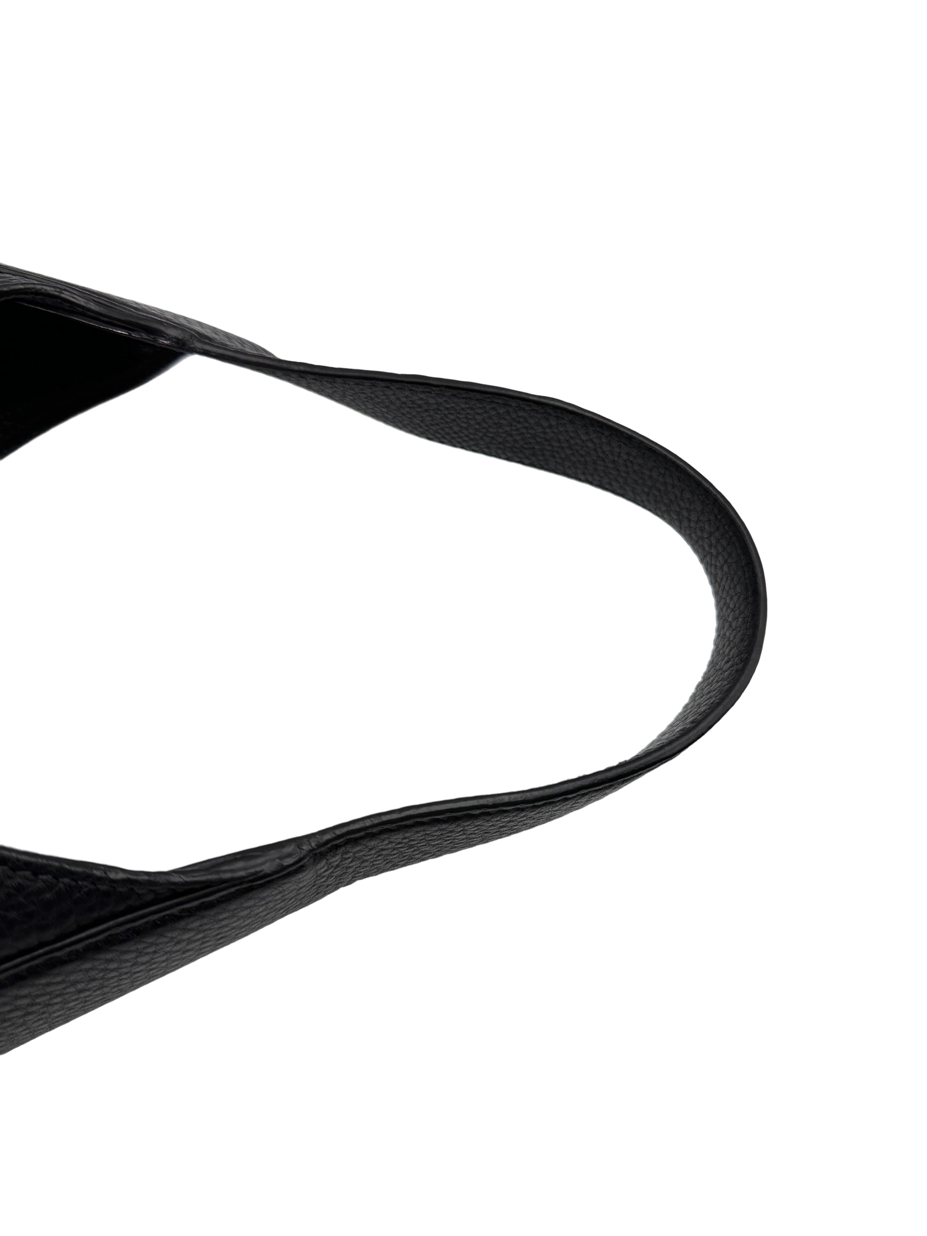 Prada Vitello Daino Black Leather Hobo Bag PR268