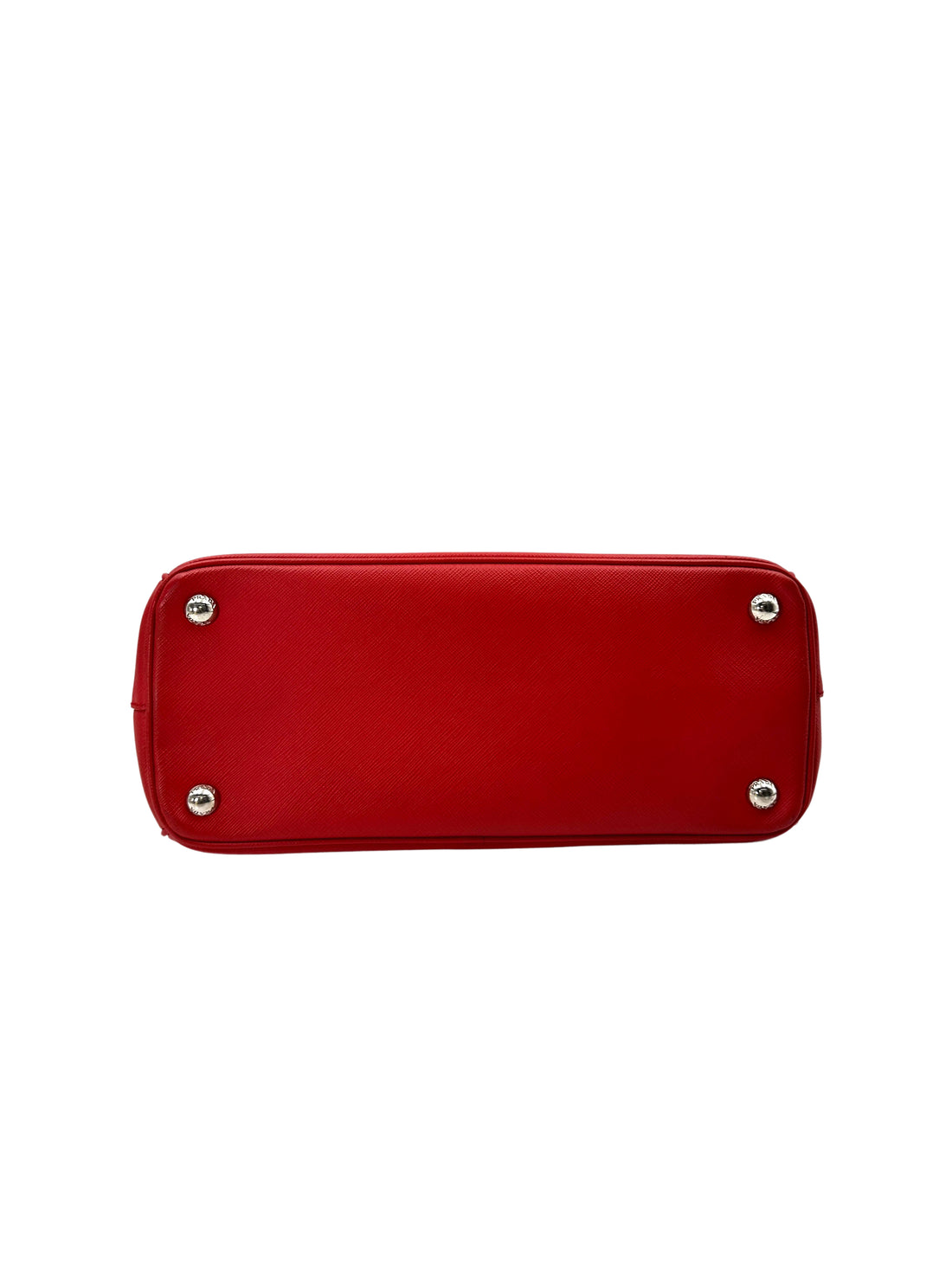 Prada Galleria Red Saffiano Lux Leather Small Size Handle Bag PR267