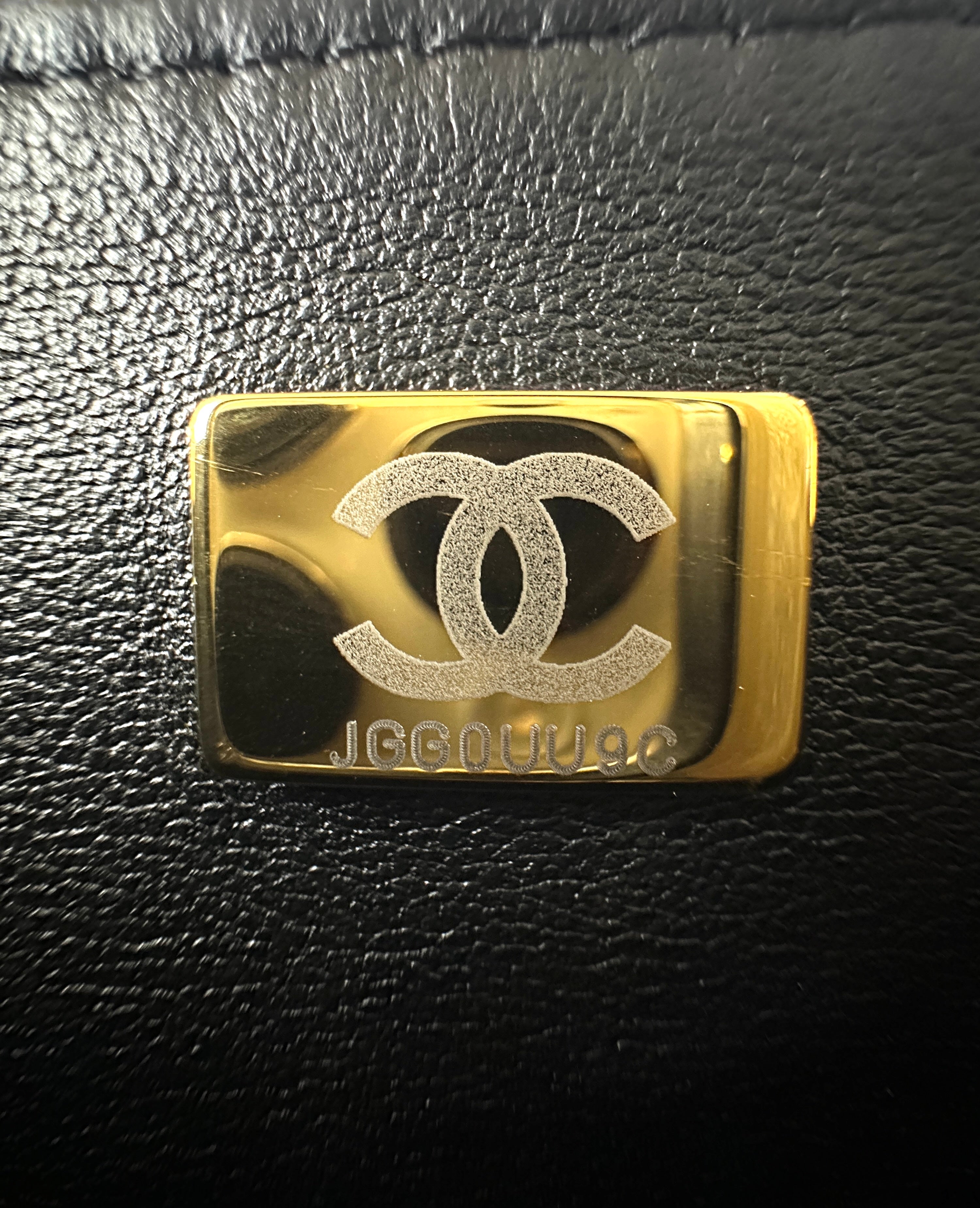 Chanel 24K Black Quilted & Felt Mini Flap Messenger Bag(JG***9C) IRIS171