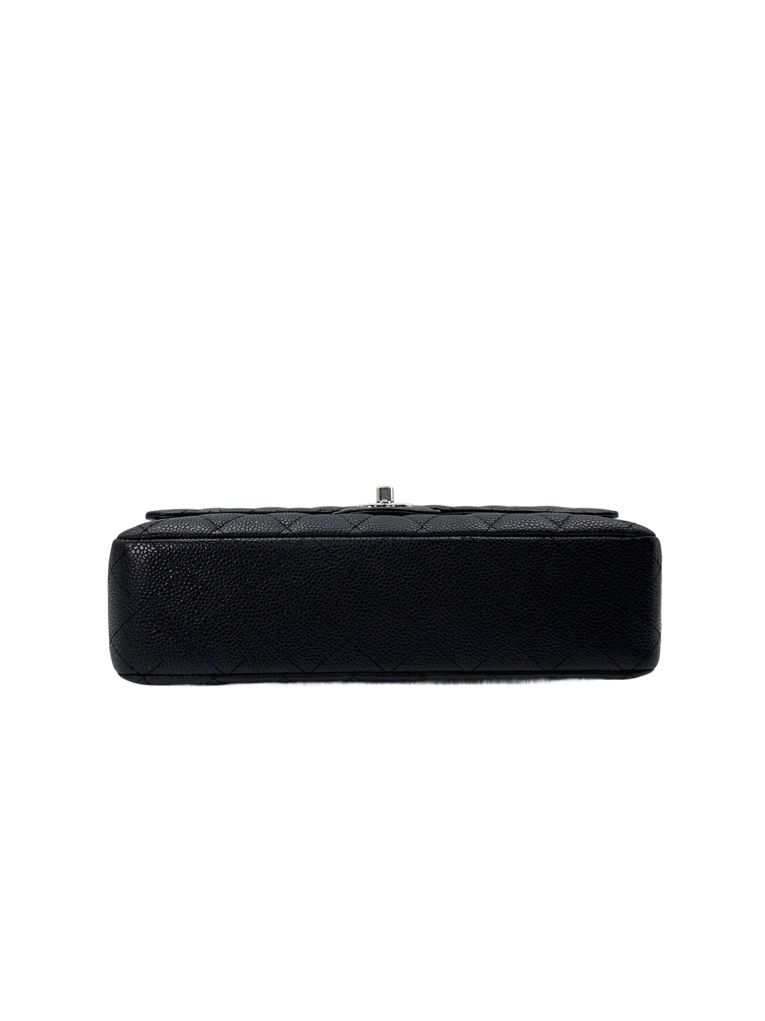 Chanel Classic Flap Black Quilted Leather Shoulder Bag With Silver Buckle(13***26) IRIS172