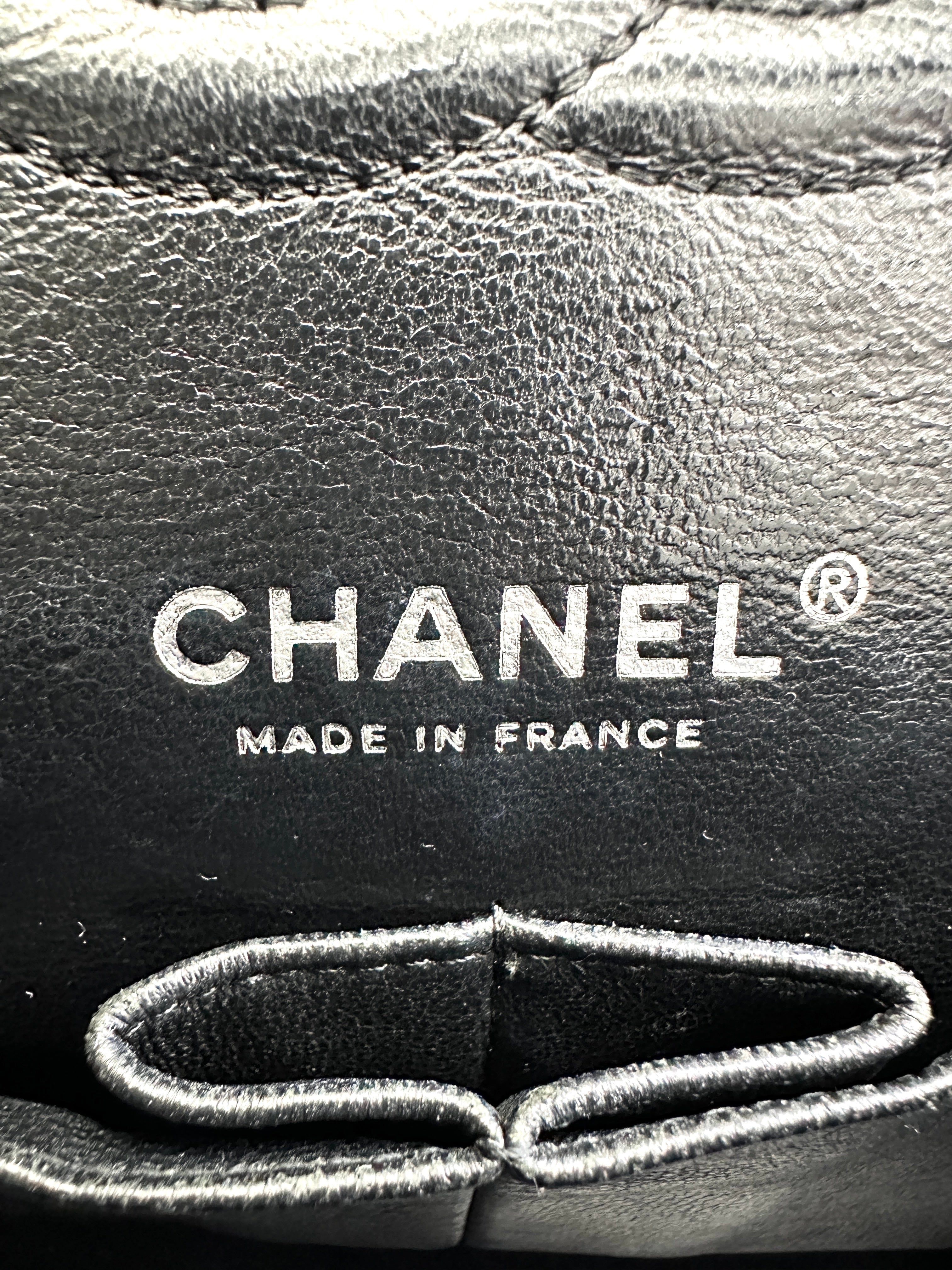 Chanel Classic Flap Black Quilted Leather Shoulder Bag With Silver Buckle(13***26) IRIS172