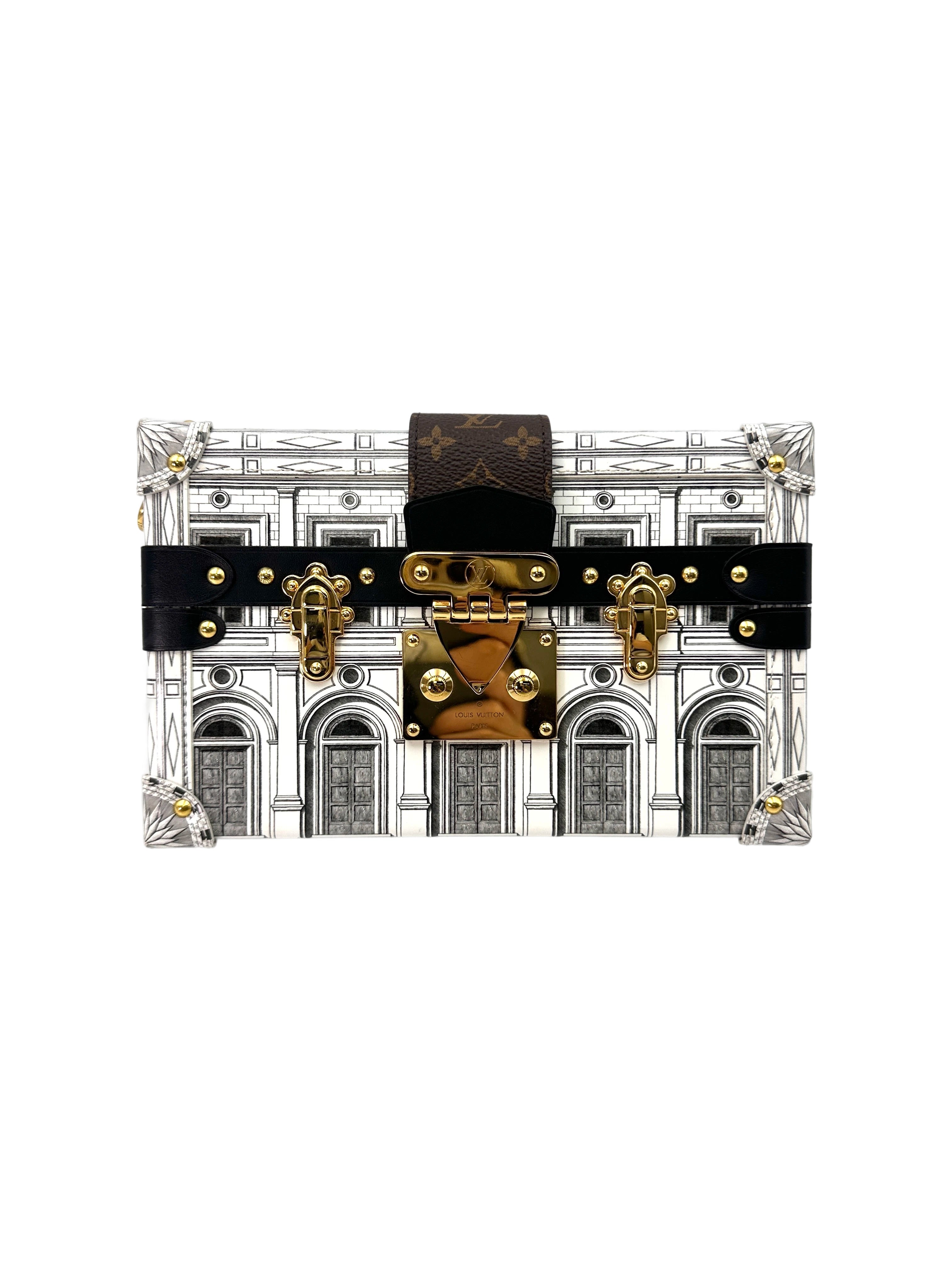 Louis Vuitton x Fornasetti Petite Malle Architettura Trunk Bag LV2446