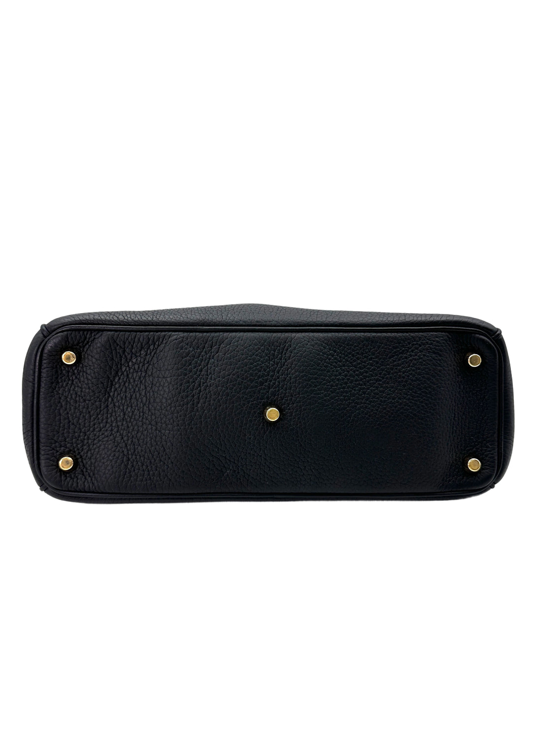 Christian Dior Diorissimo Black Leather Medium Size Top Handle Bag DR676