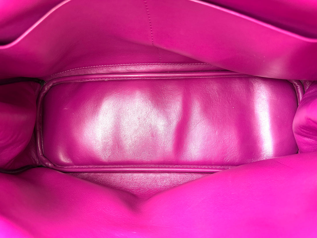 Christian Dior Diorissimo Black Leather Medium Size Top Handle Bag DR676