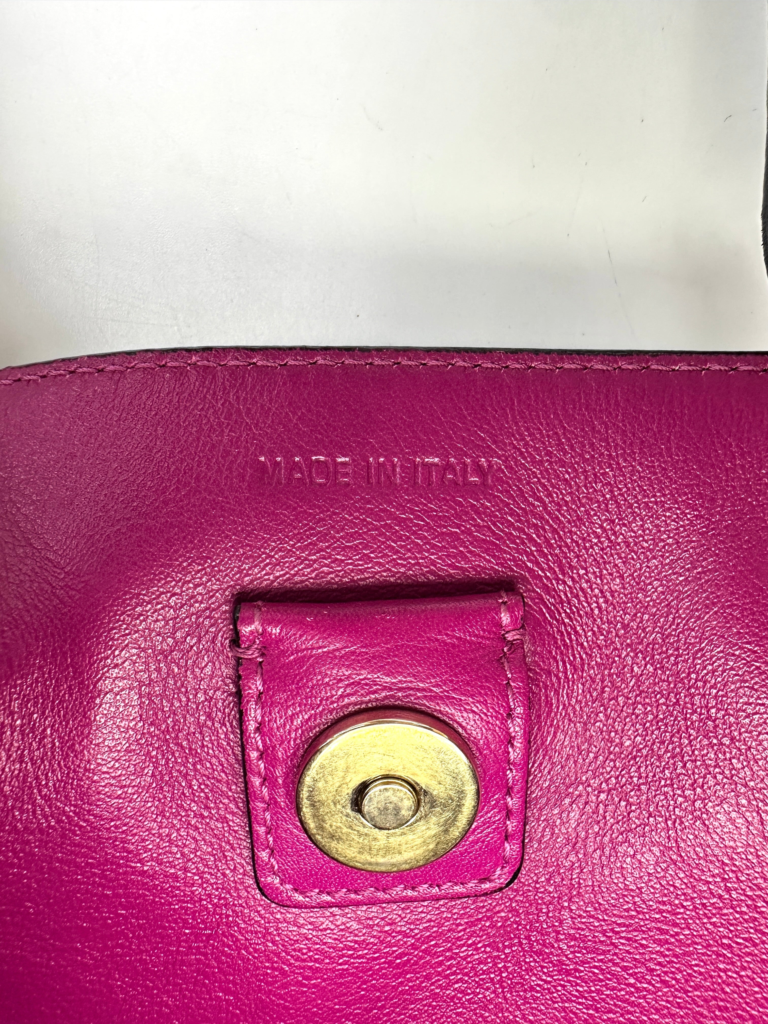 Christian Dior Diorissimo Black Leather Medium Size Top Handle Bag DR676
