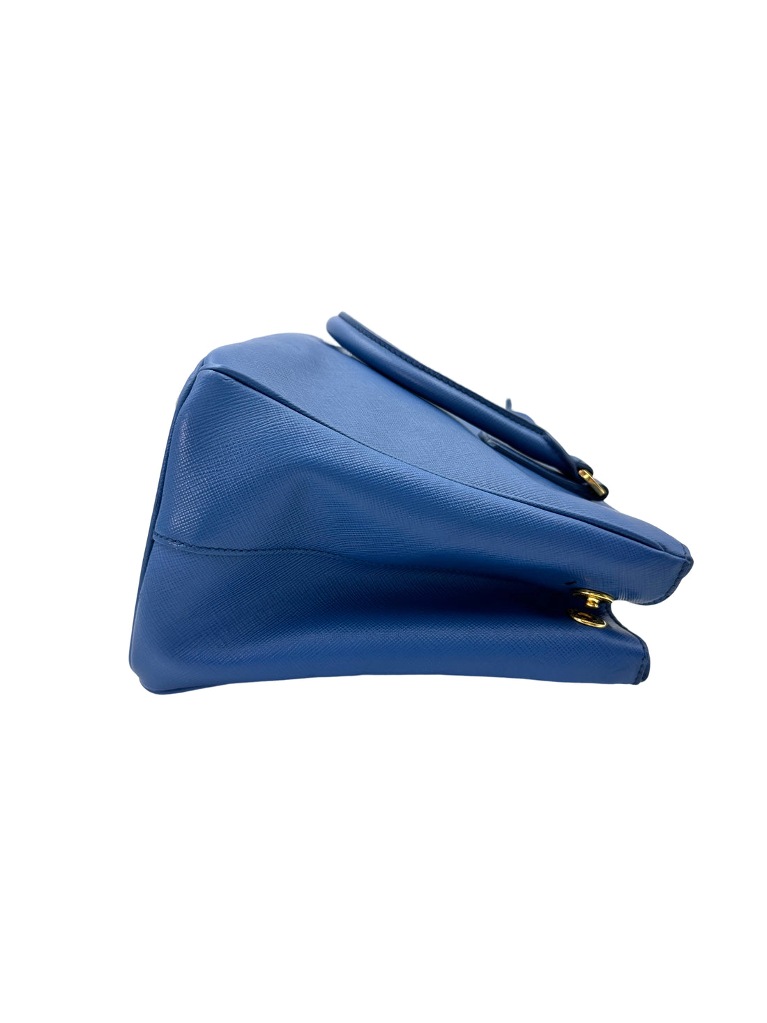 Prada Galleria Blue Saffiano Leather Medium Size Handle Bag PR272