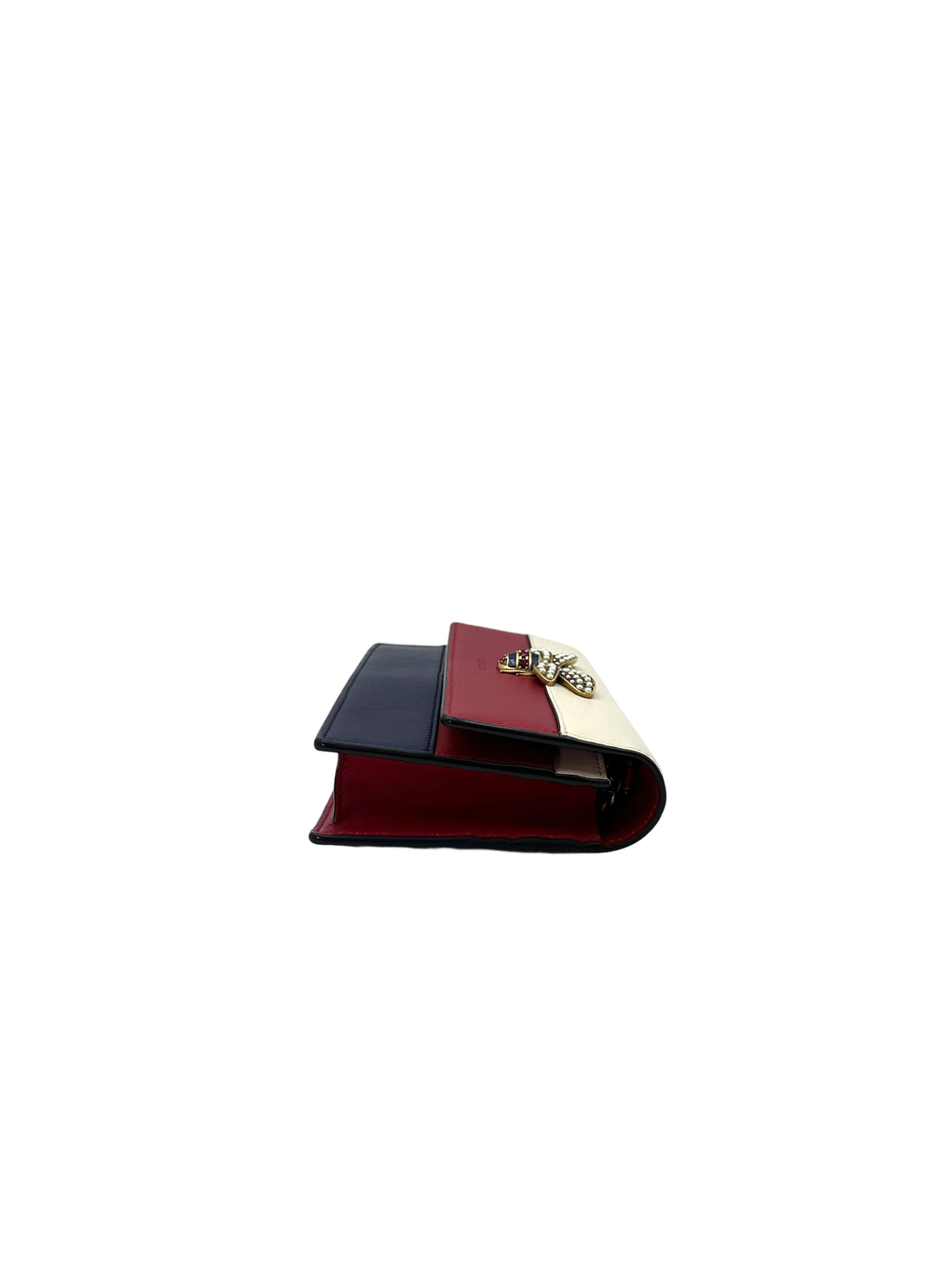 Gucci Queen Margaret Bee Multicolor Wallet On Chain GG851
