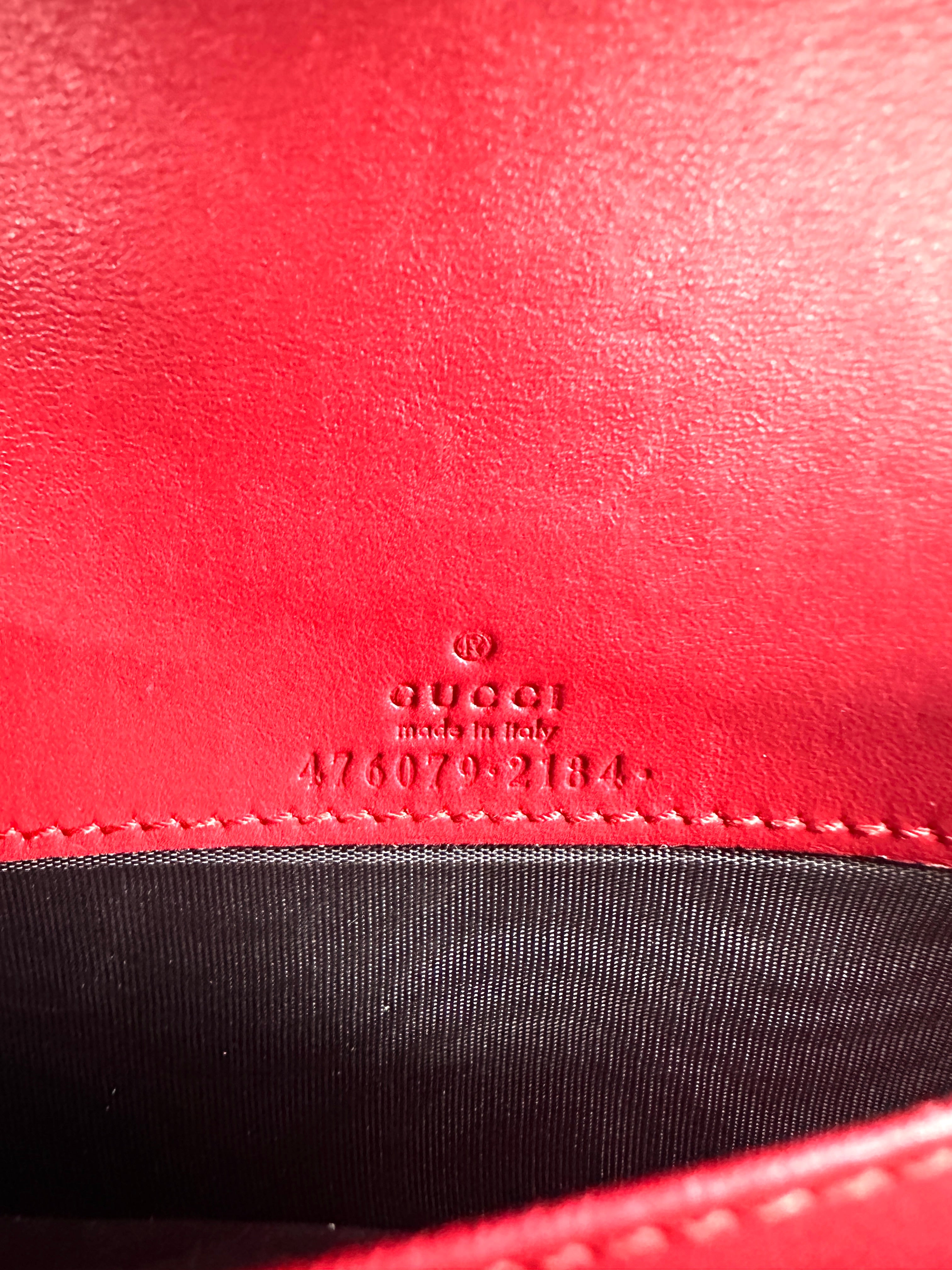 Gucci Queen Margaret Bee Multicolor Wallet On Chain GG851
