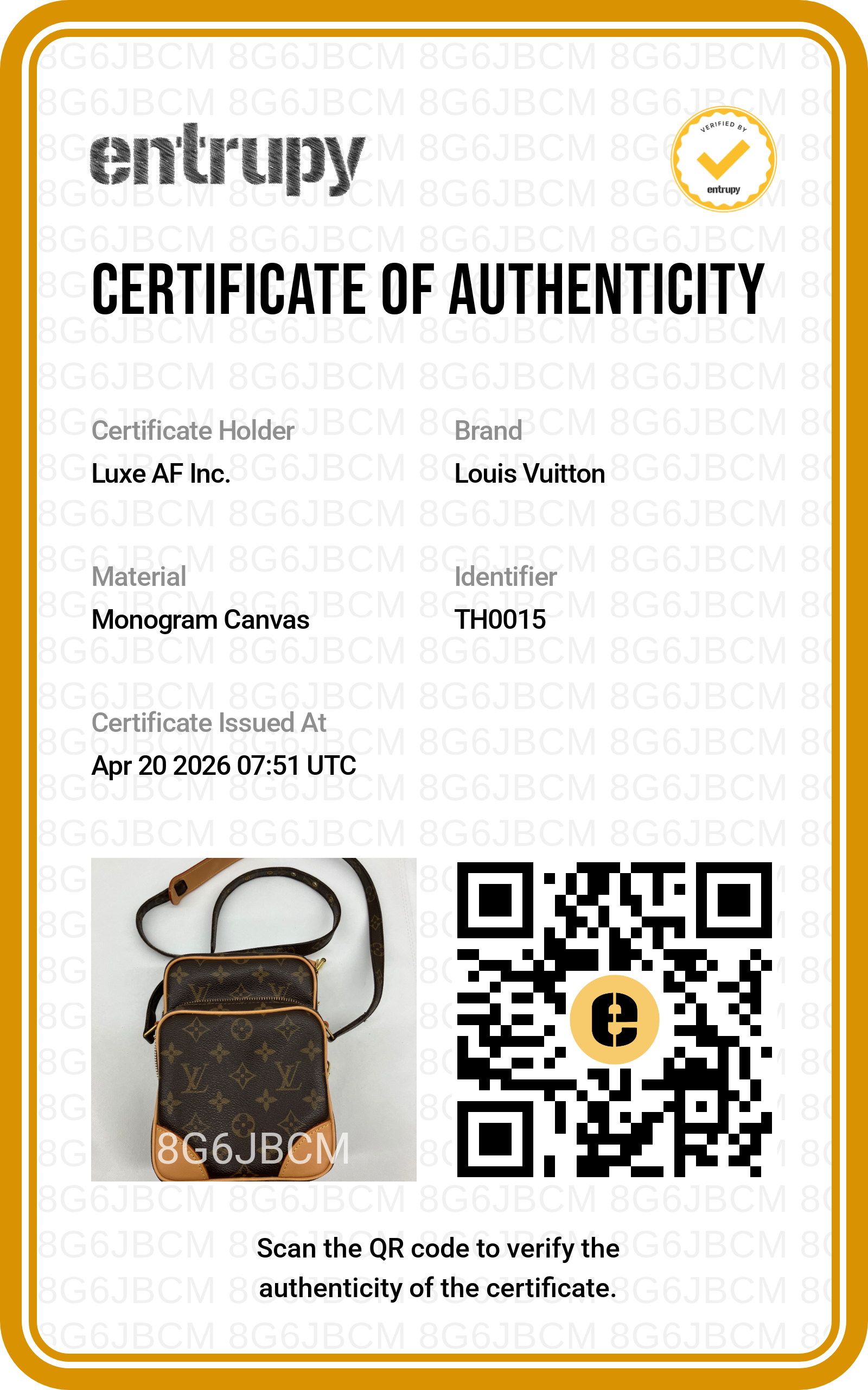 Louis Vuitton Amazone Monogram Canvas Shoulder Bag LV2454