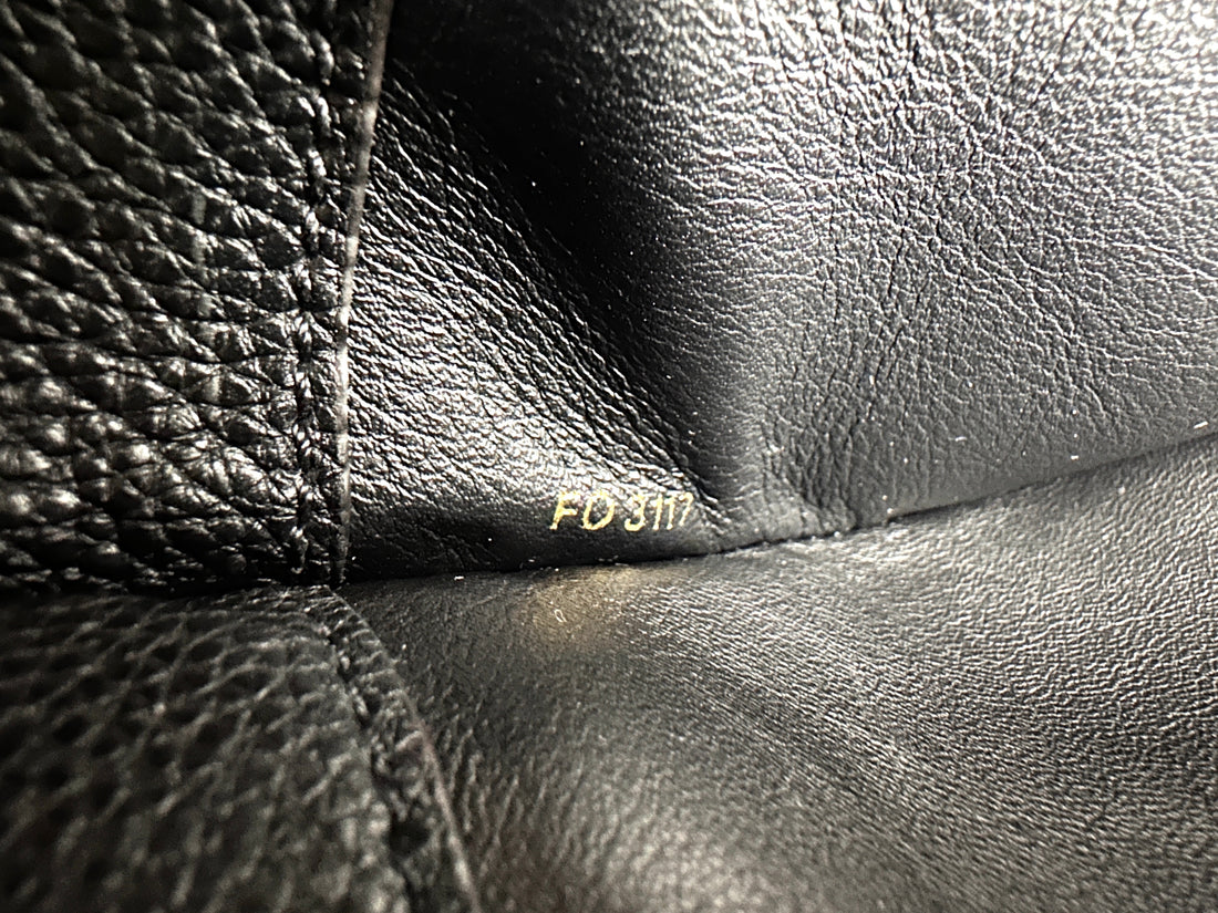 Louis Vuitton City Steamer Black Grained Leather Handle Bag LV2448