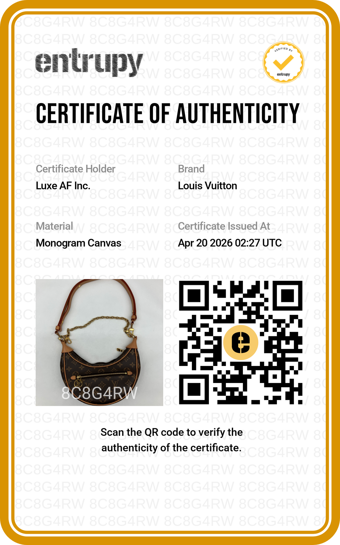 Louis Vuitton Loop Monogram Canvas Shoulder Bag LV2445
